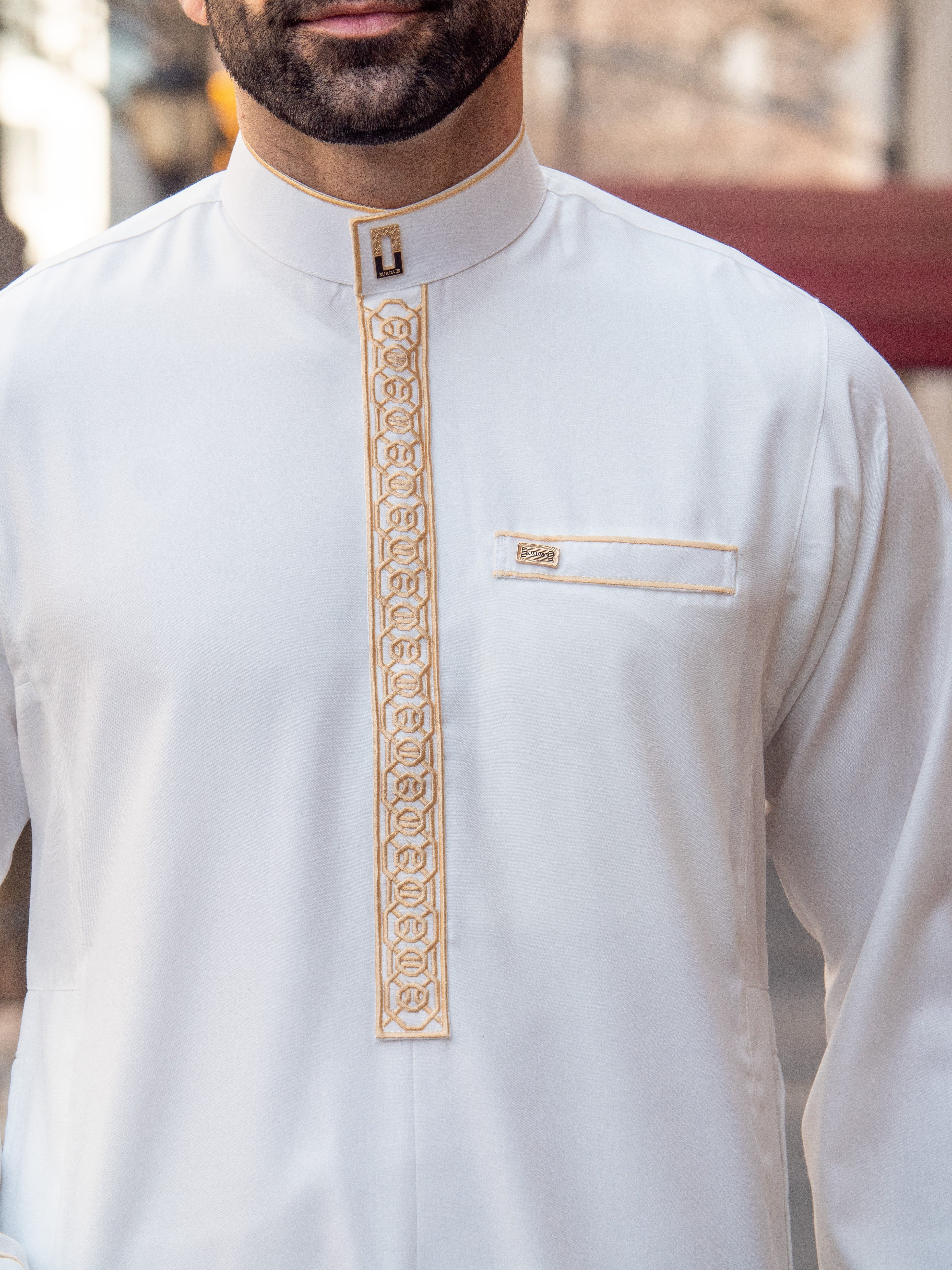 Adult Premium Thobe 111B Off White - Image 7