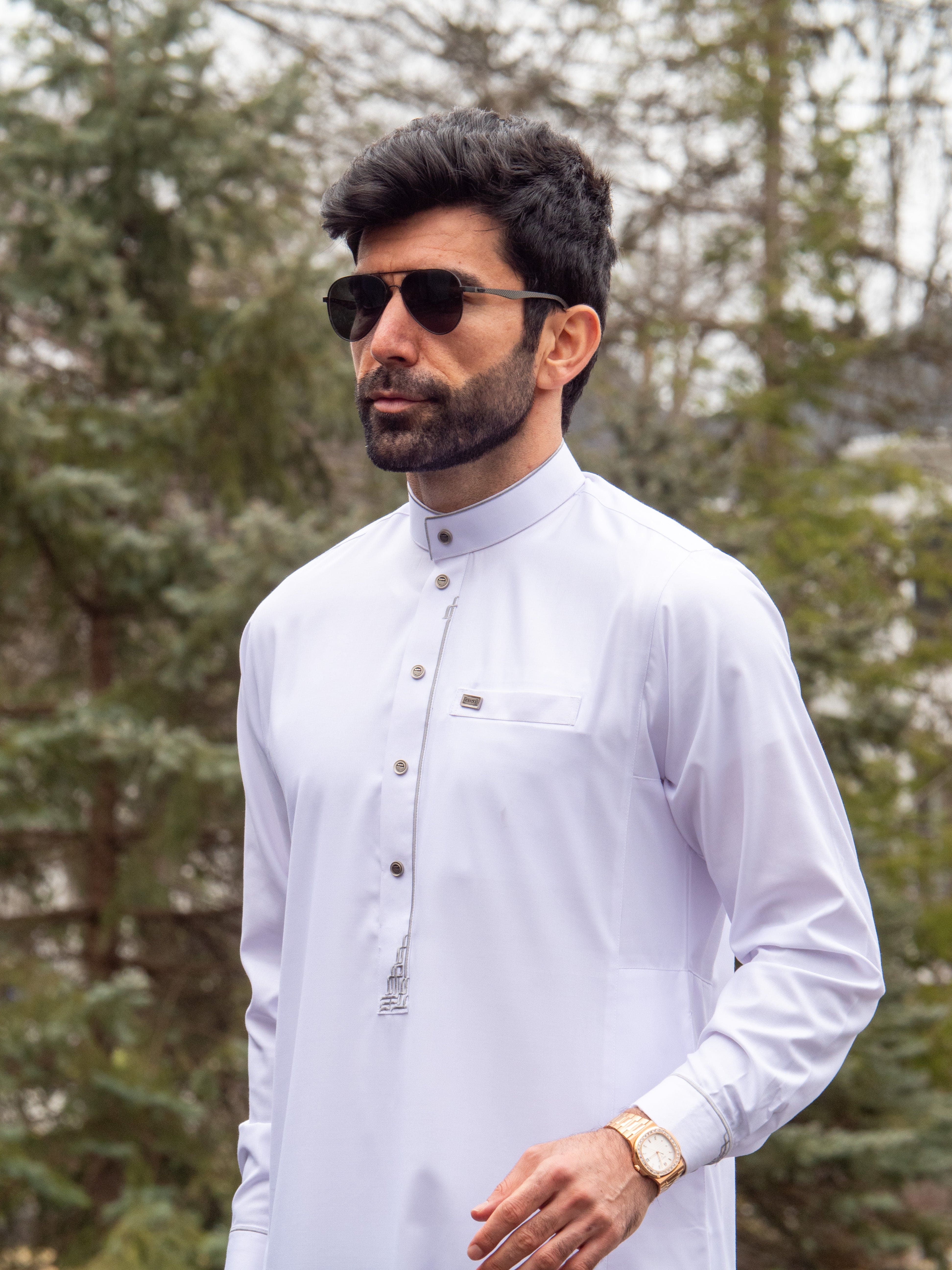 Adult Premium Thobe 114B White - Image 6