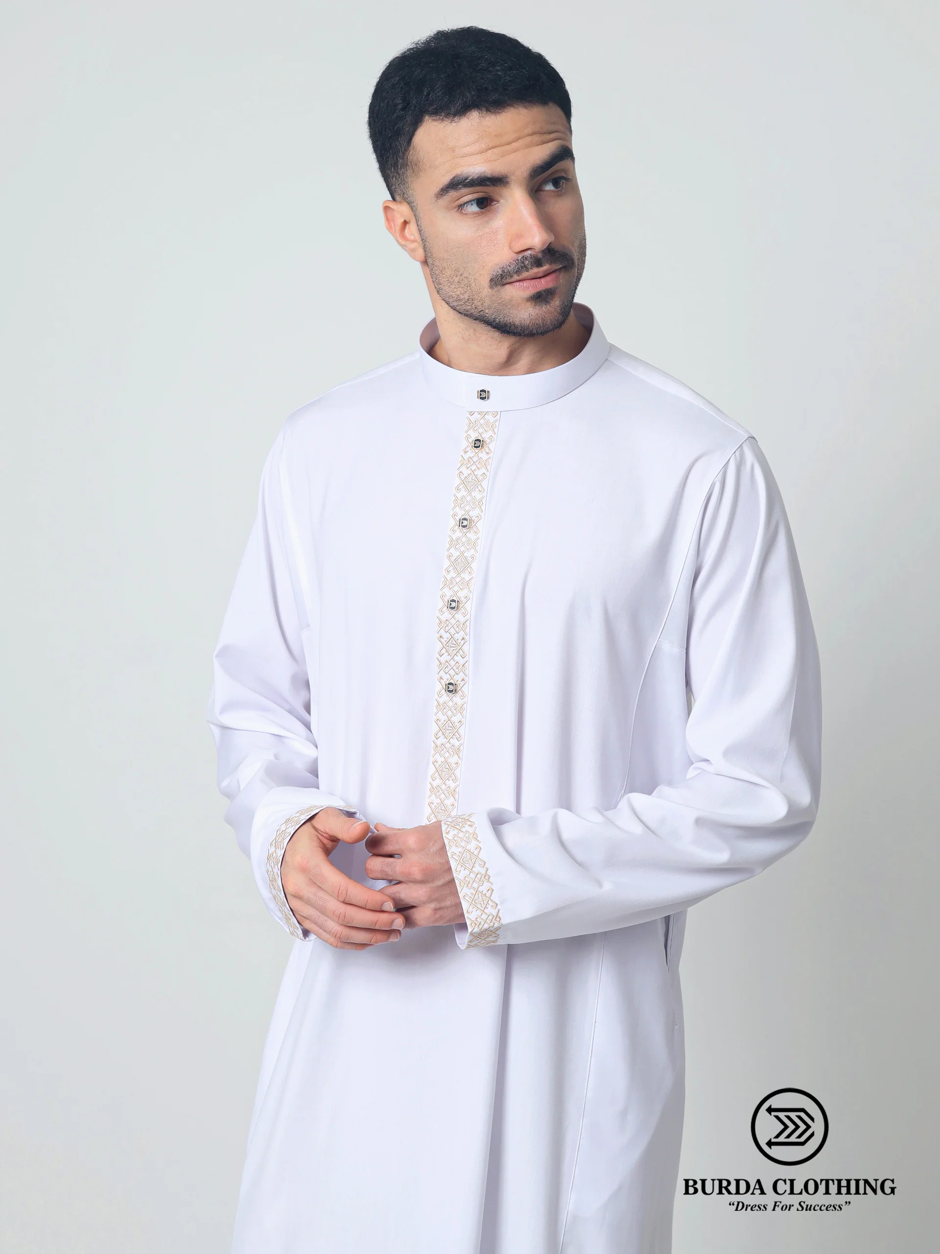 Adult Premium Thobe 228 White - Image 4