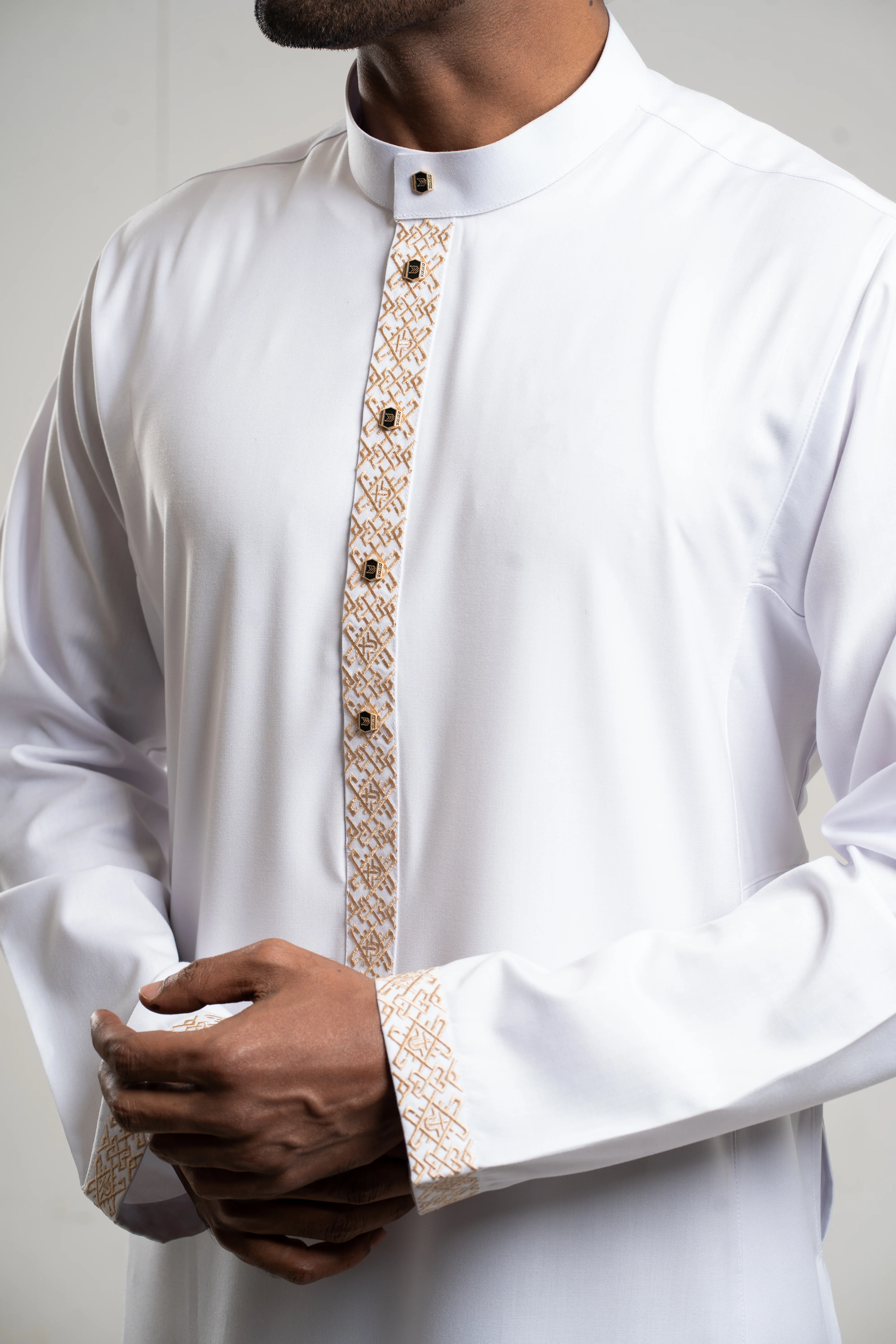 Adult Premium Thobe 228 White - Image 7