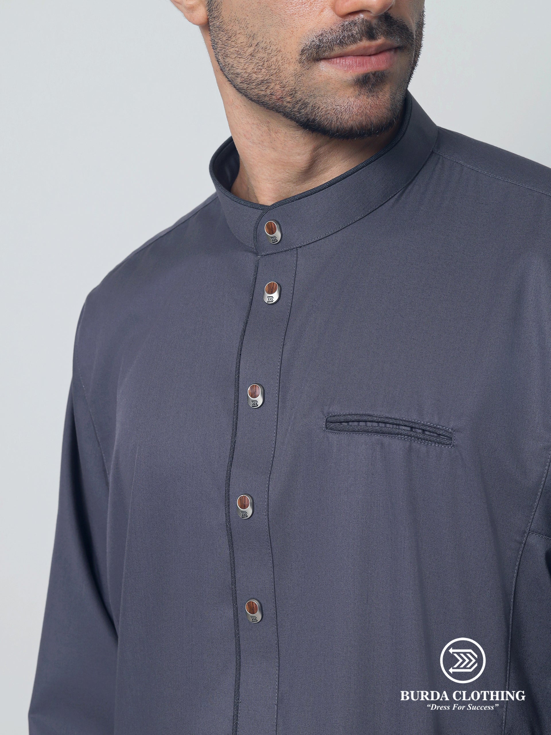 Adult Thobe 204 Gray - Image 2