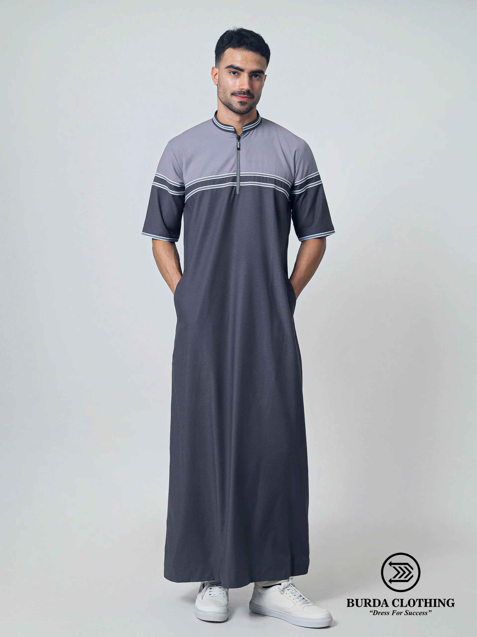 Adult Thobe 304 Gray - Image 2