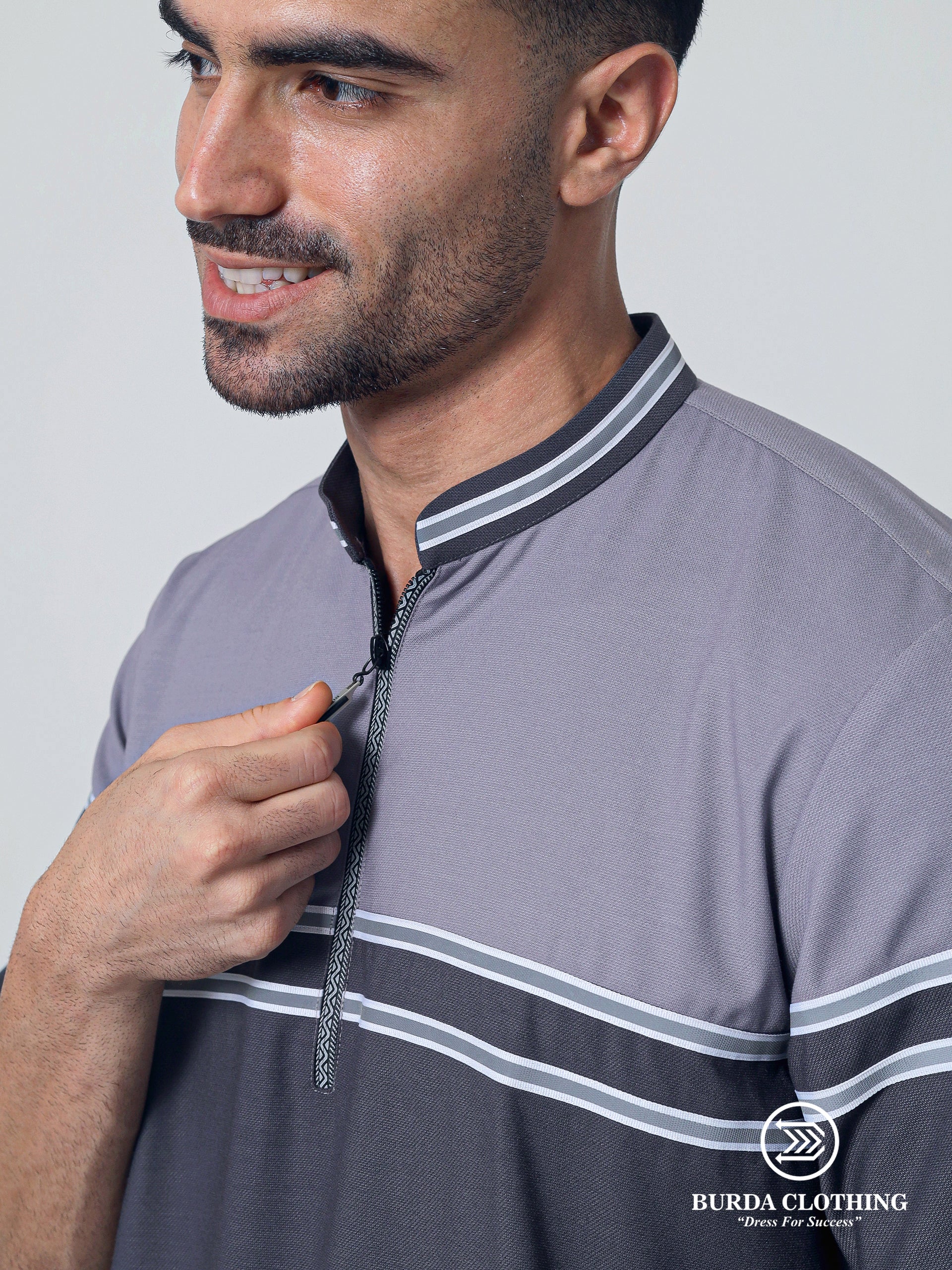 Adult Thobe 304 Gray - Image 3