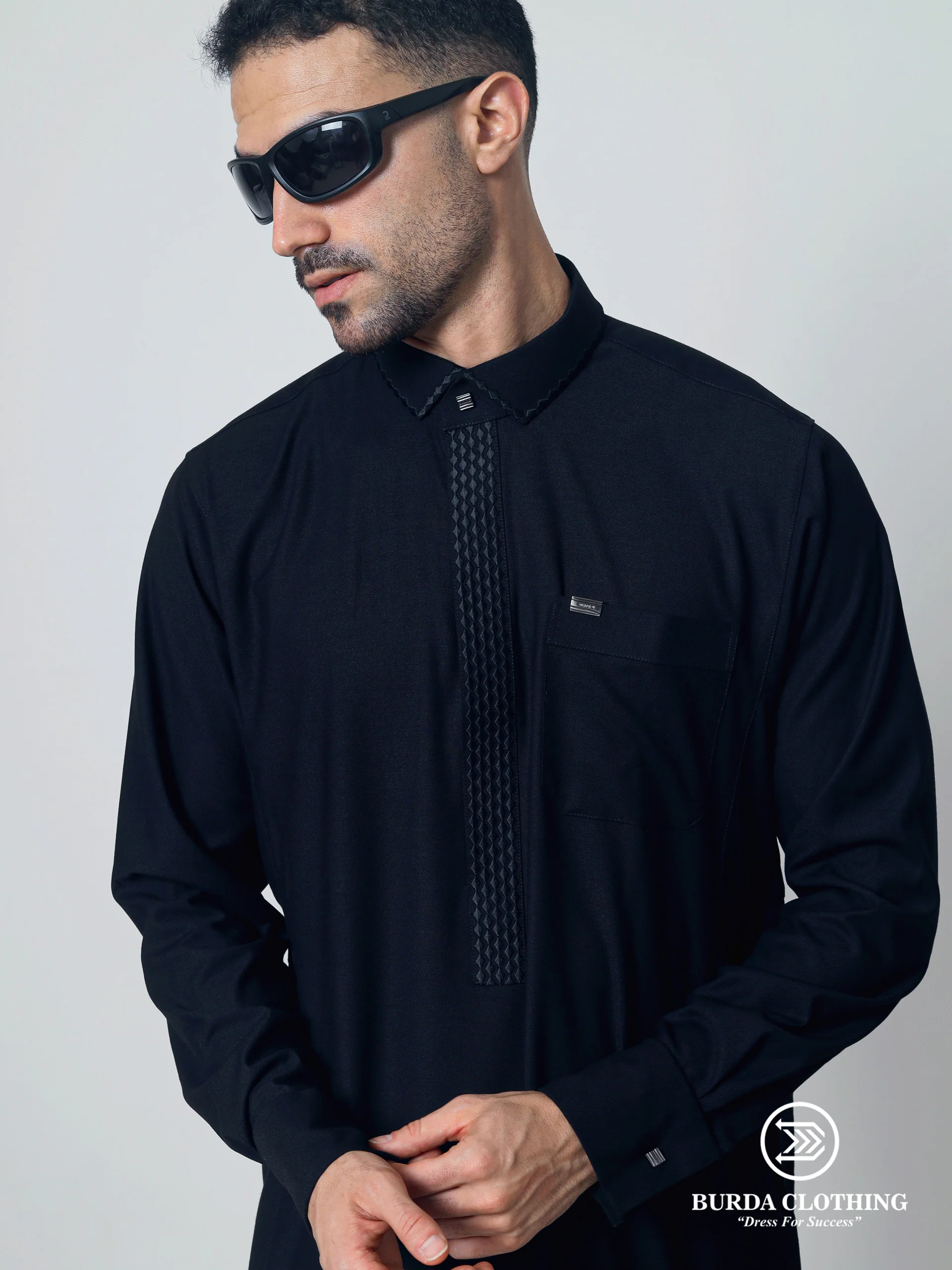 Adult Thobe 307 Black - Image 4
