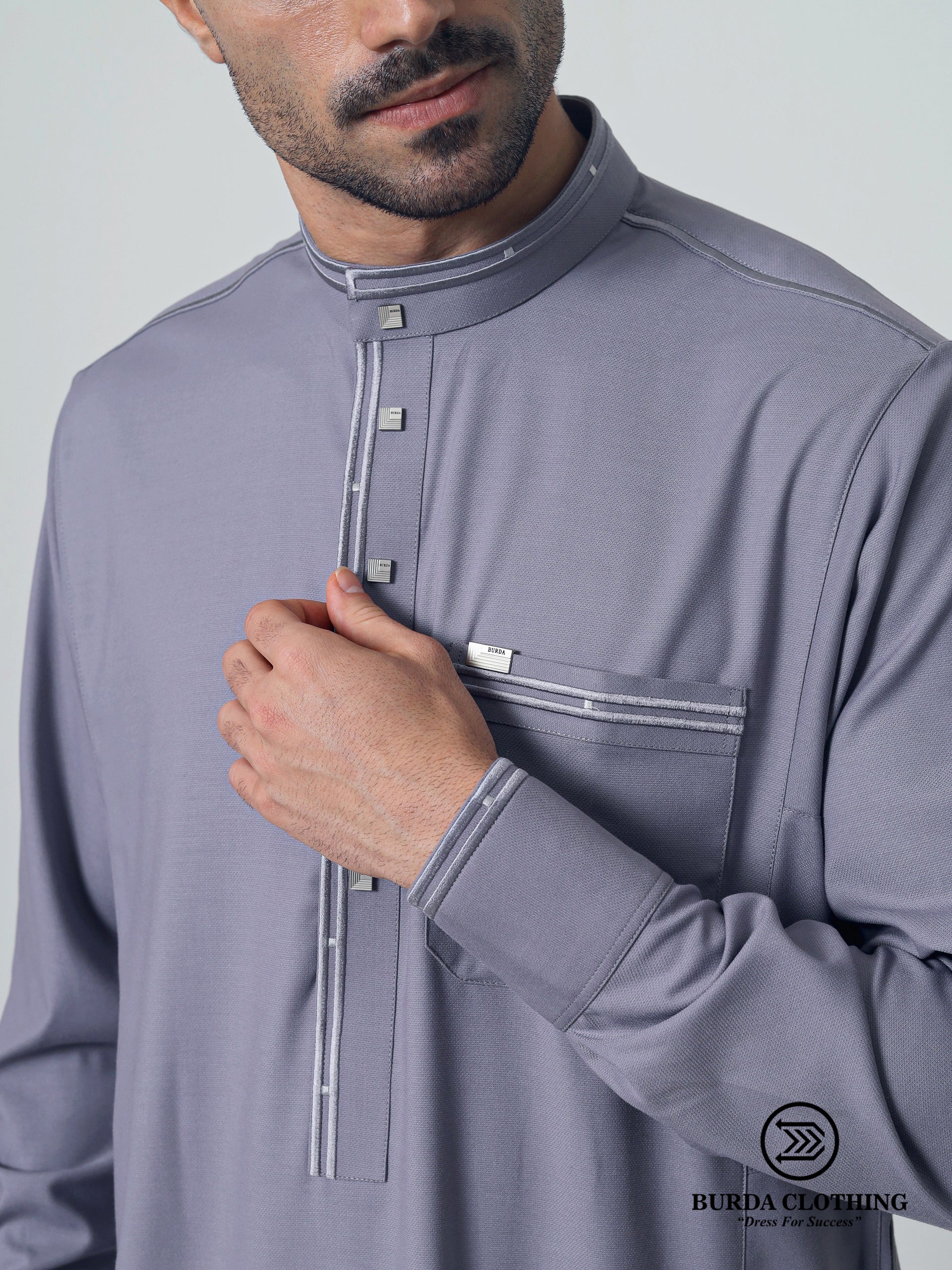 Adult Thobe 311 Gray - Image 3