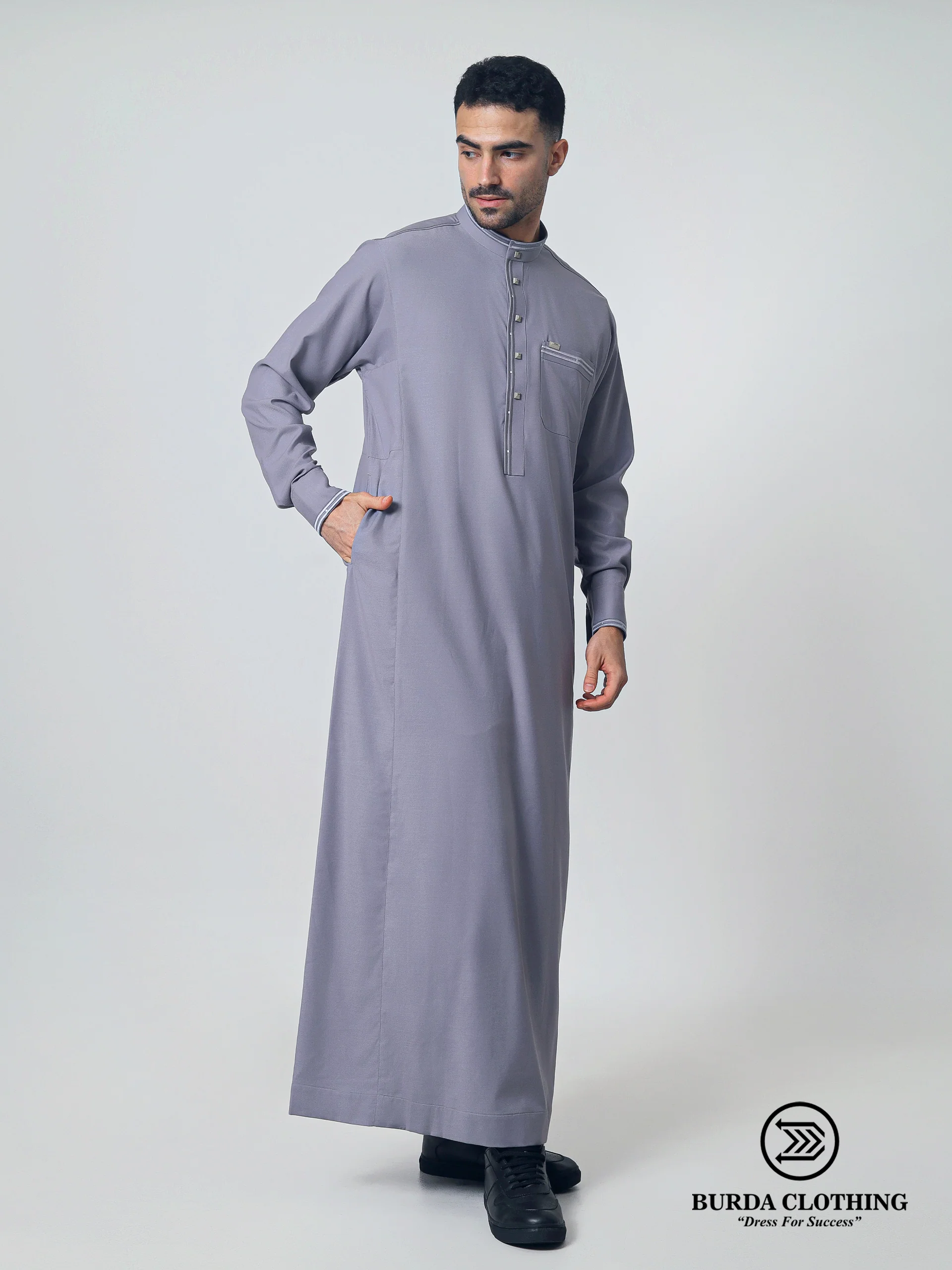Adult Thobe 311 Gray - Image 4