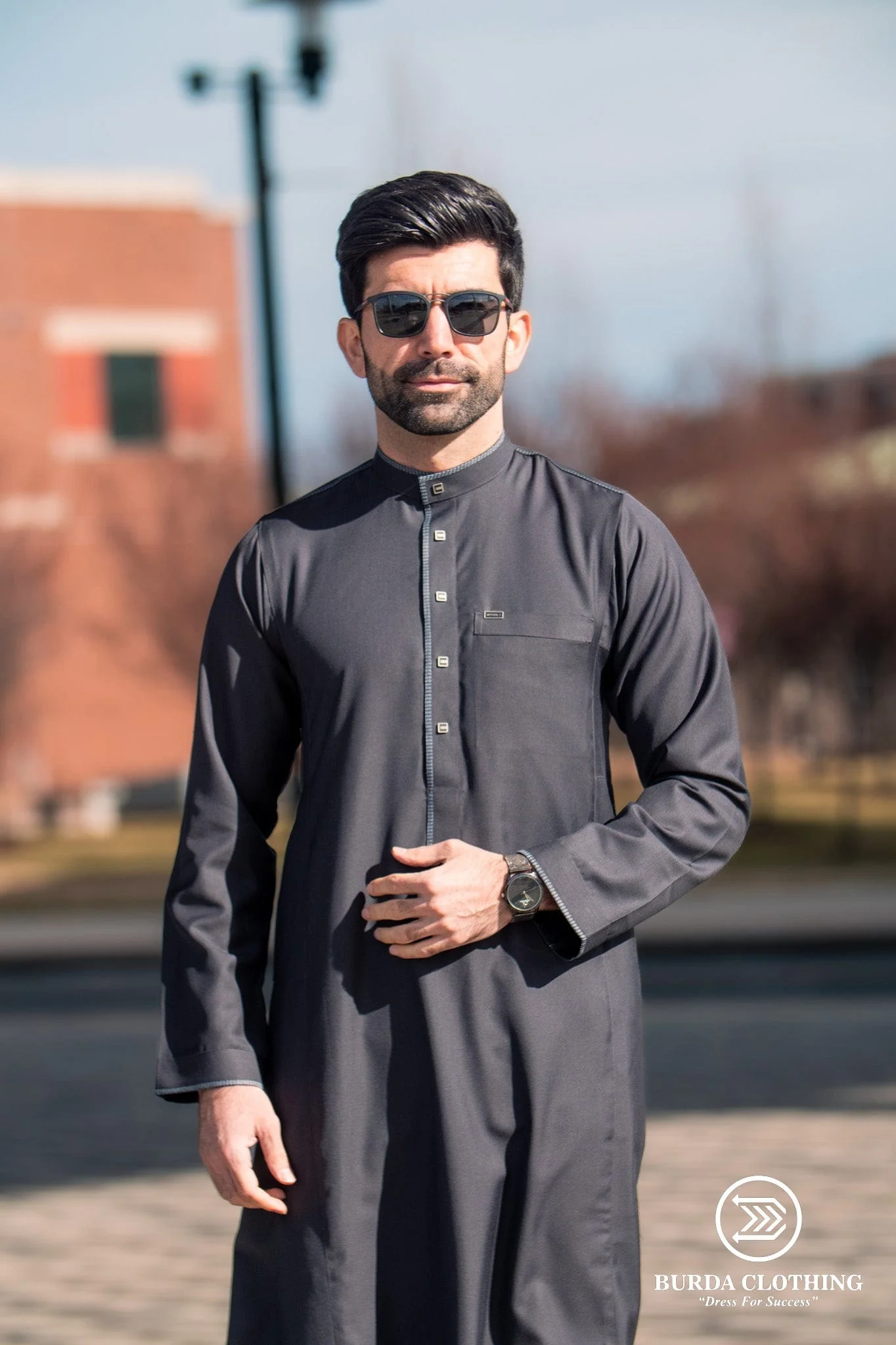 Adult Thobe 501 Gray - Image 3