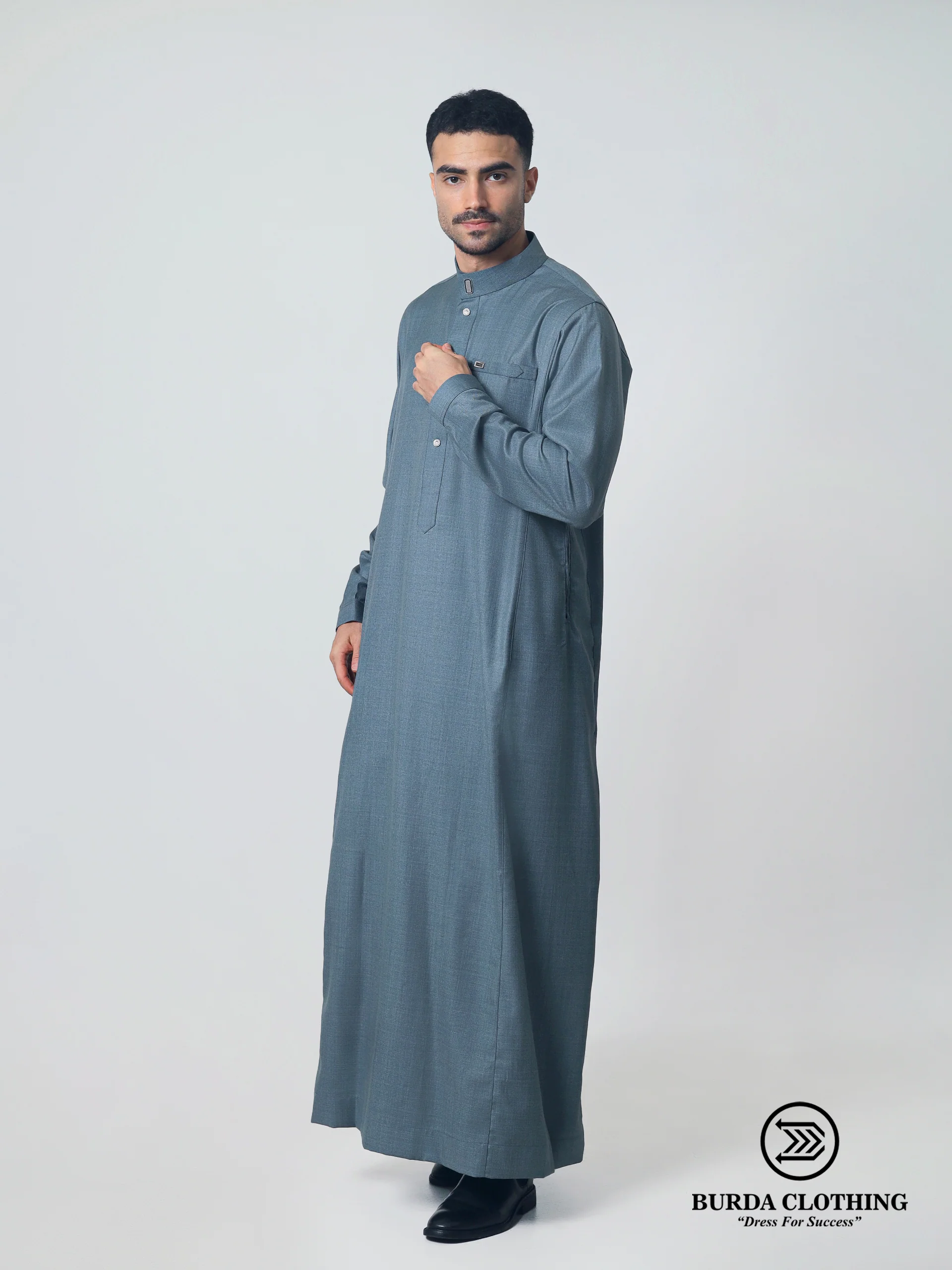 Adult Premium Thobe 113 Gray - Image 5