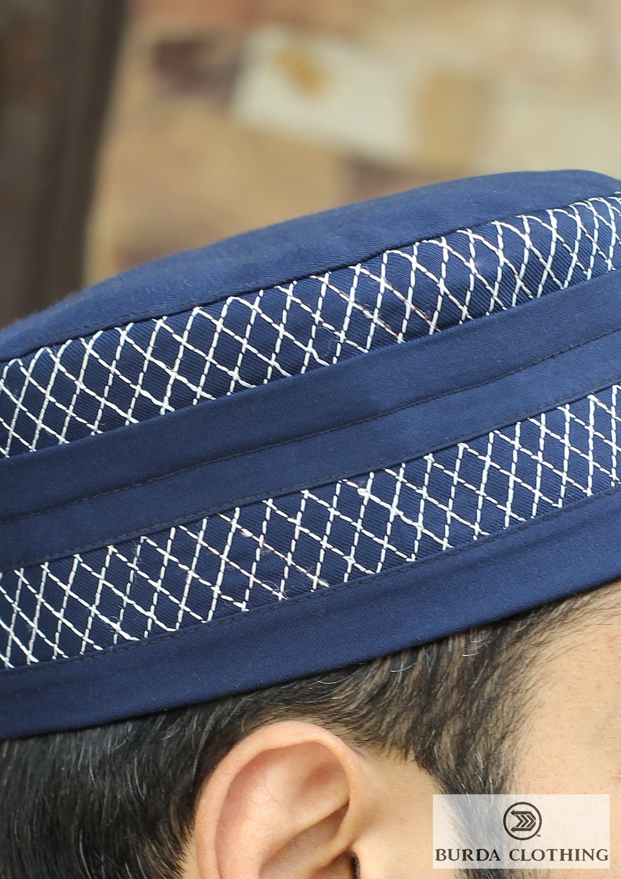 Folded Embroidery Kufi - Image 2