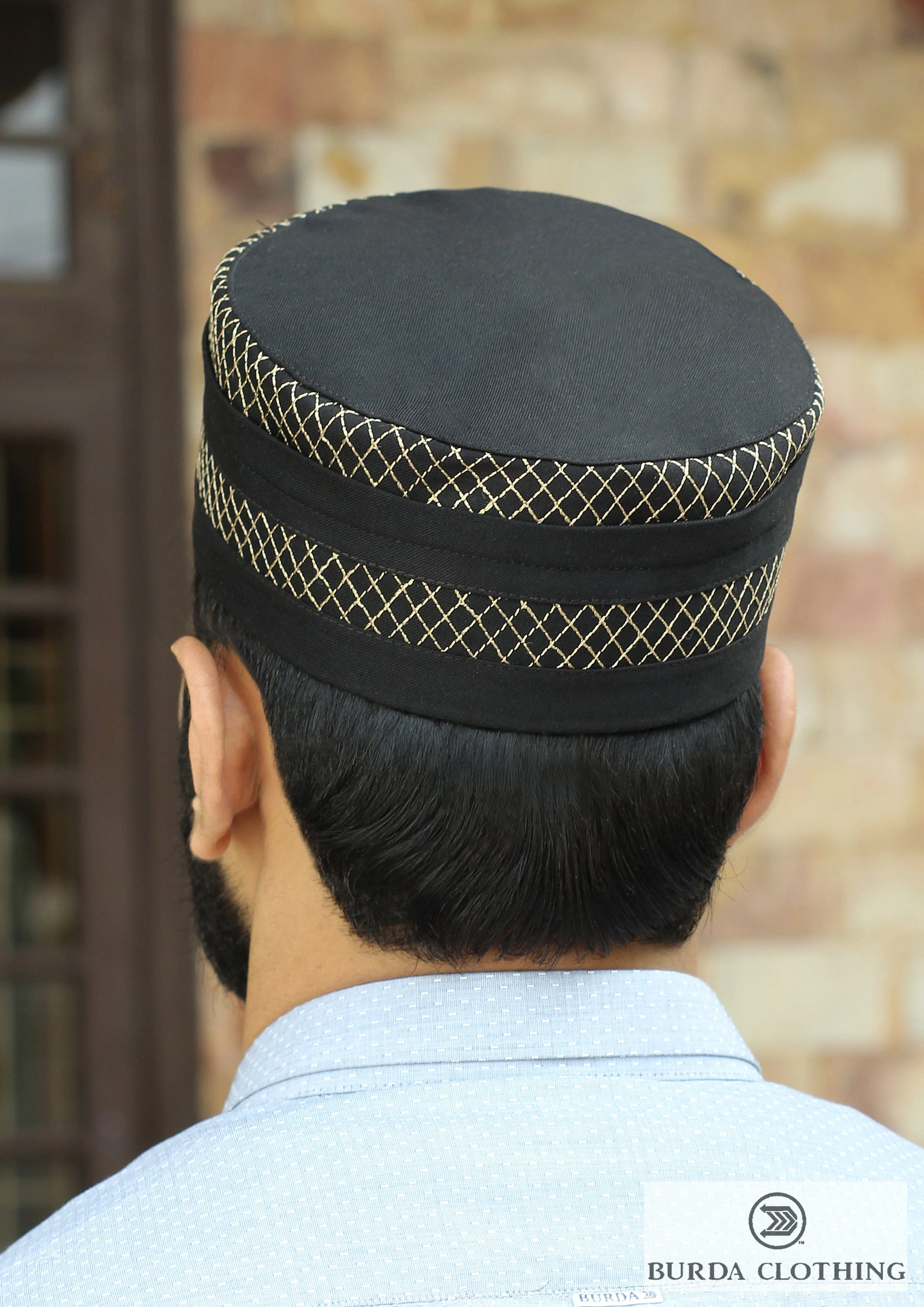 Folded Embroidery Kufi - Image 3