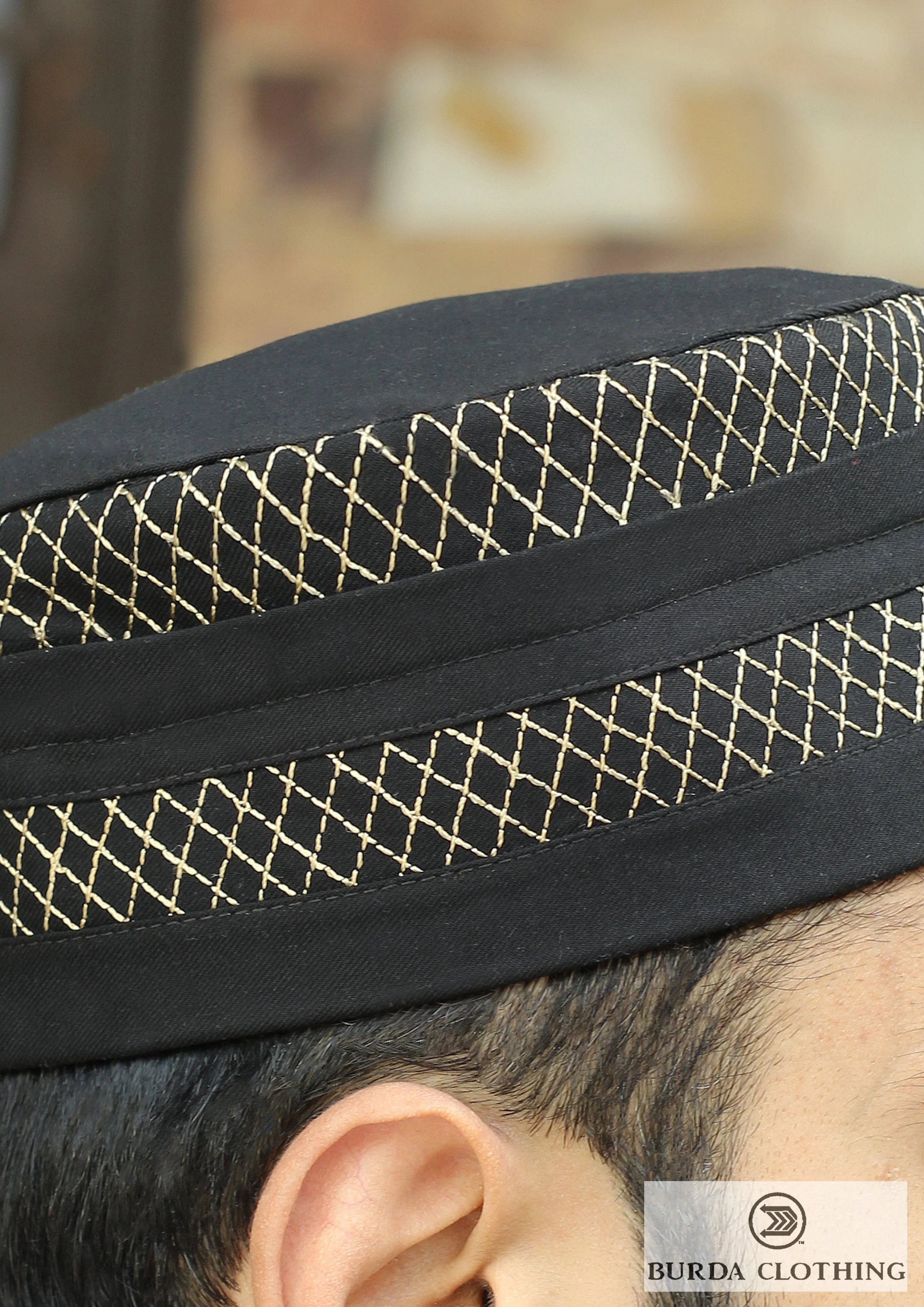 Folded Embroidery Kufi - Image 4