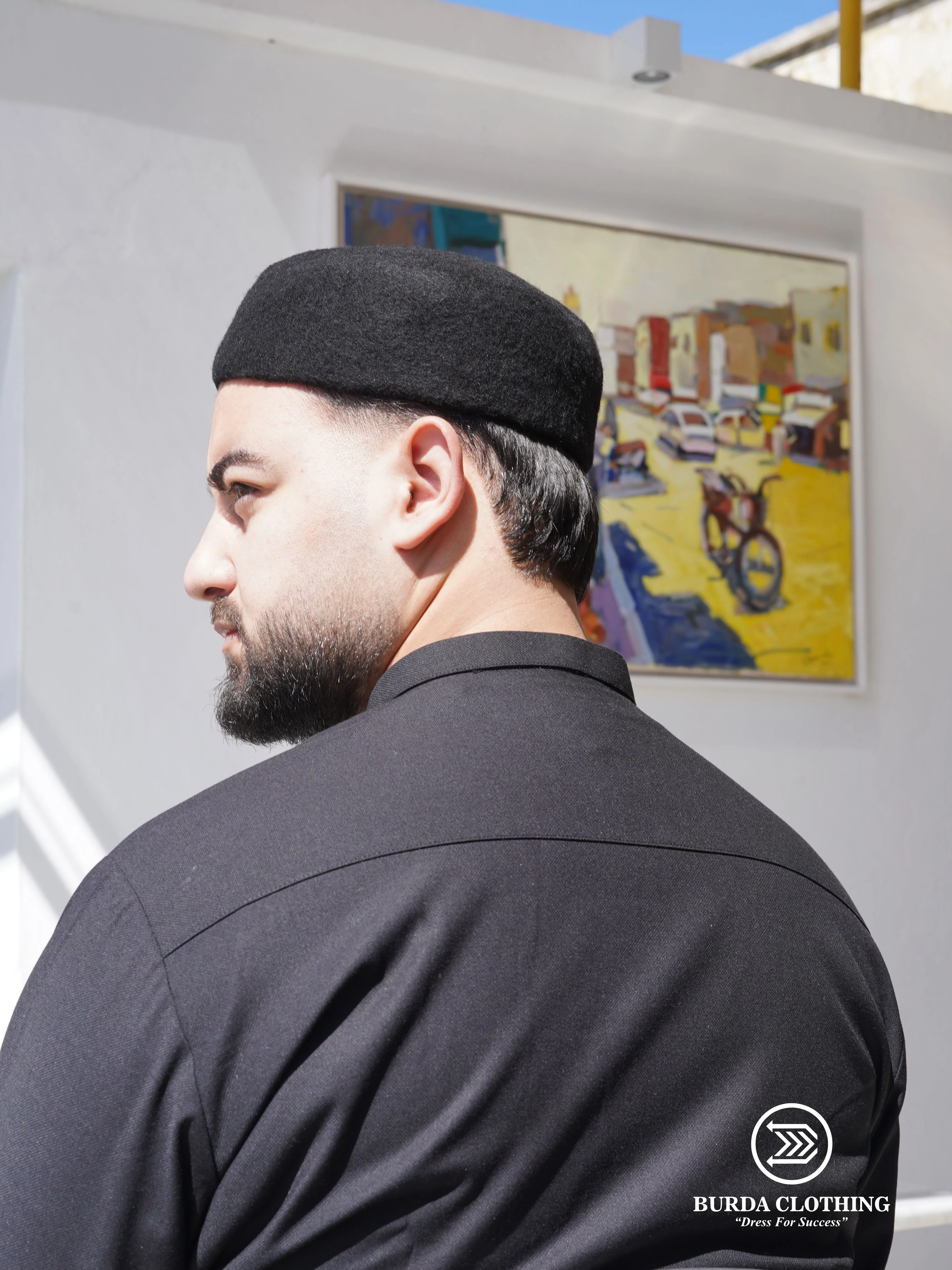 Chechia Hat- Black - Image 3