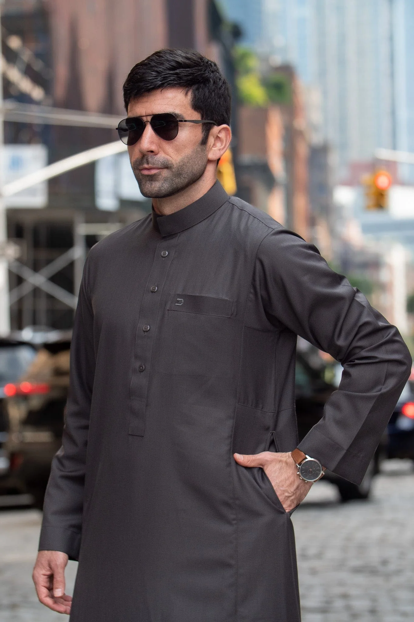 Supreme Adult Thobe Dark Gray - Image 9