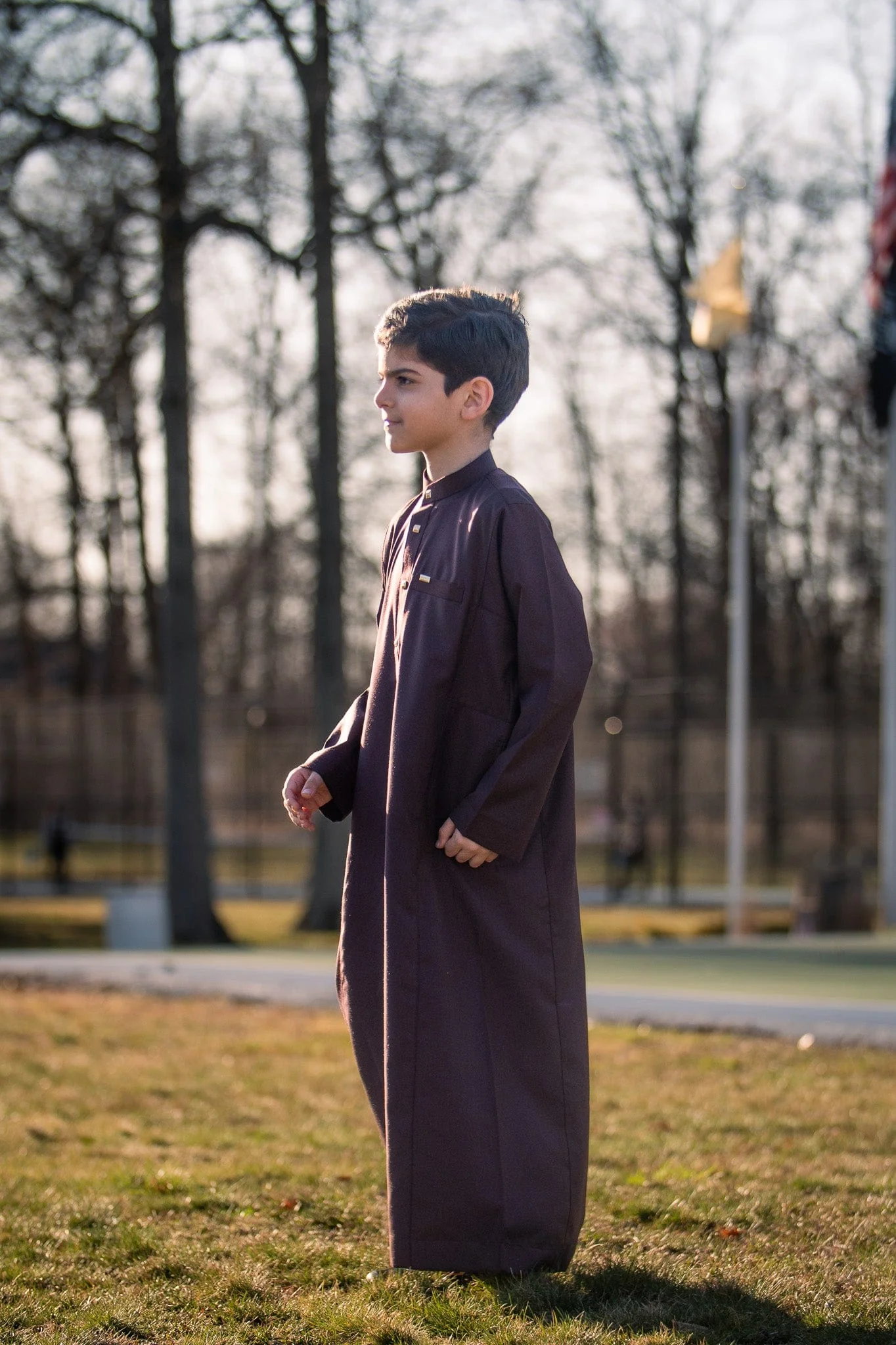 Kids Thobe 509 Maroon - Image 3