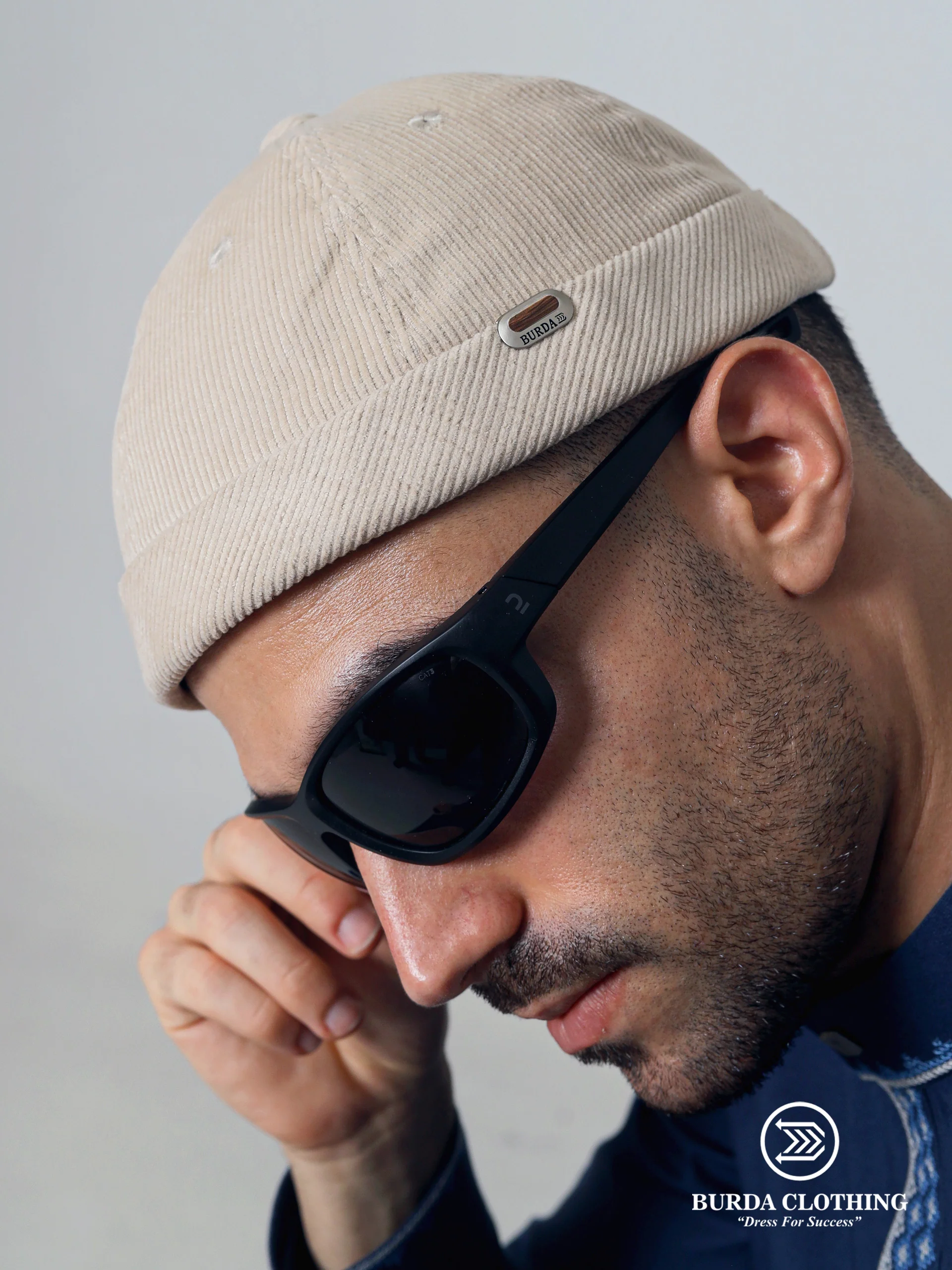 Corduroy Brimless Hat - Image 3