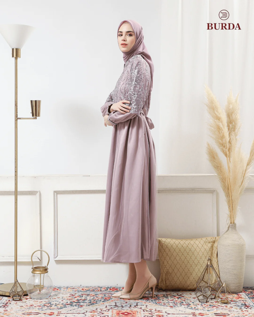 Women's Lilac Party Dress - Image 12