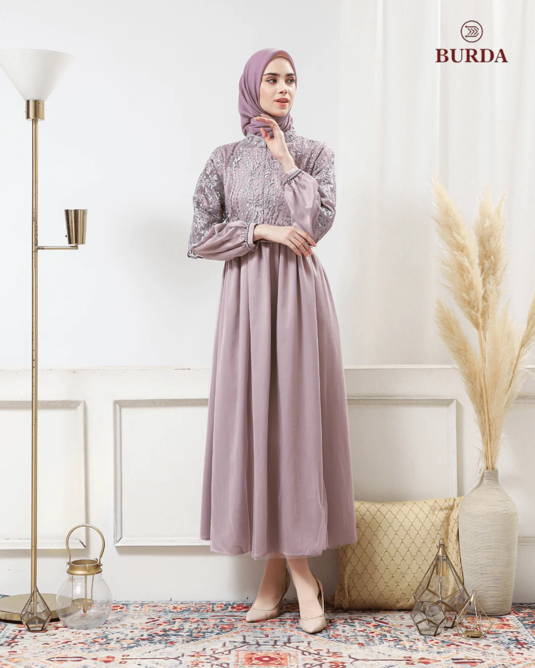 Women's Lilac Party Dress - Image 2