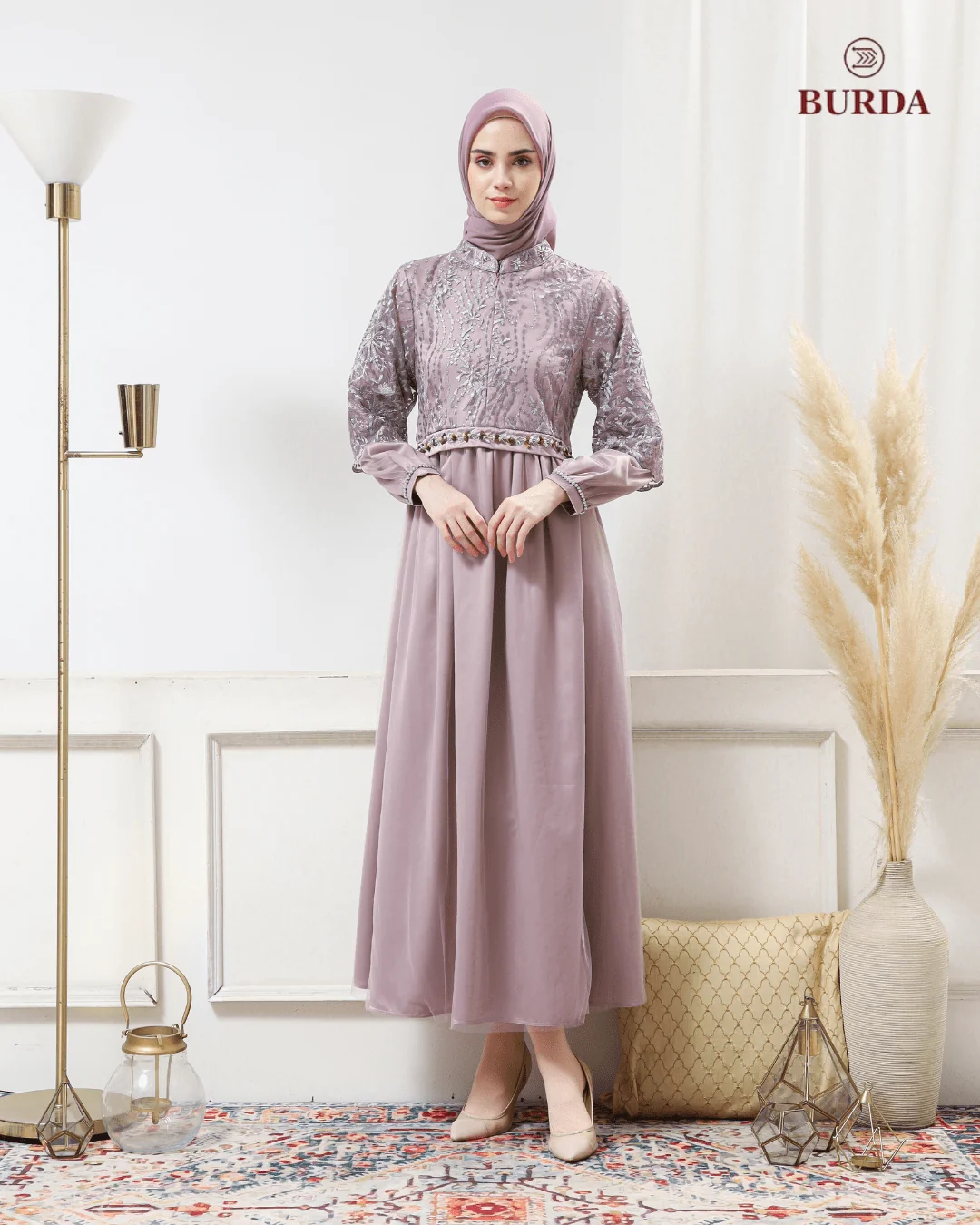Women's Lilac Party Dress - Image 3