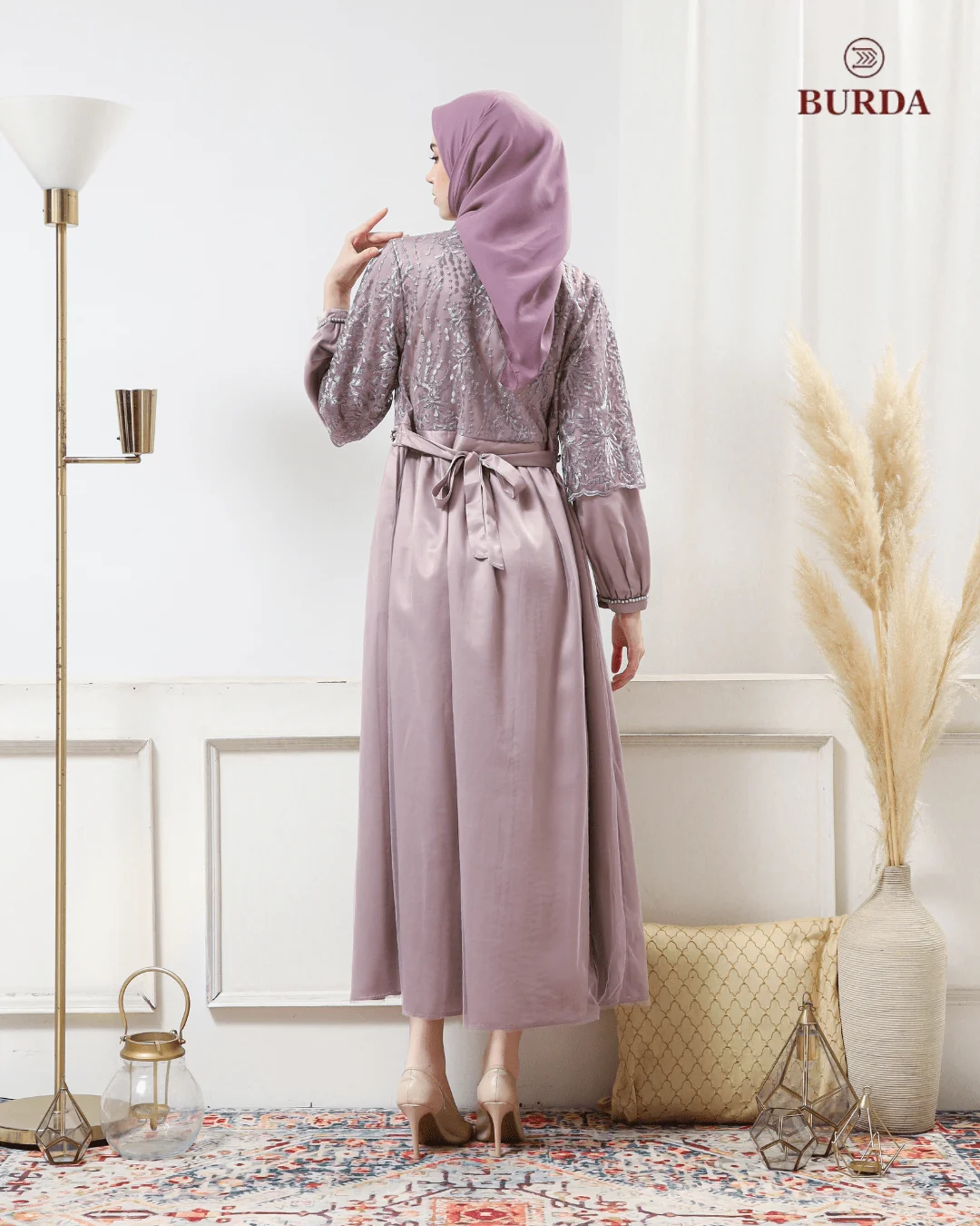 Women's Lilac Party Dress - Image 4