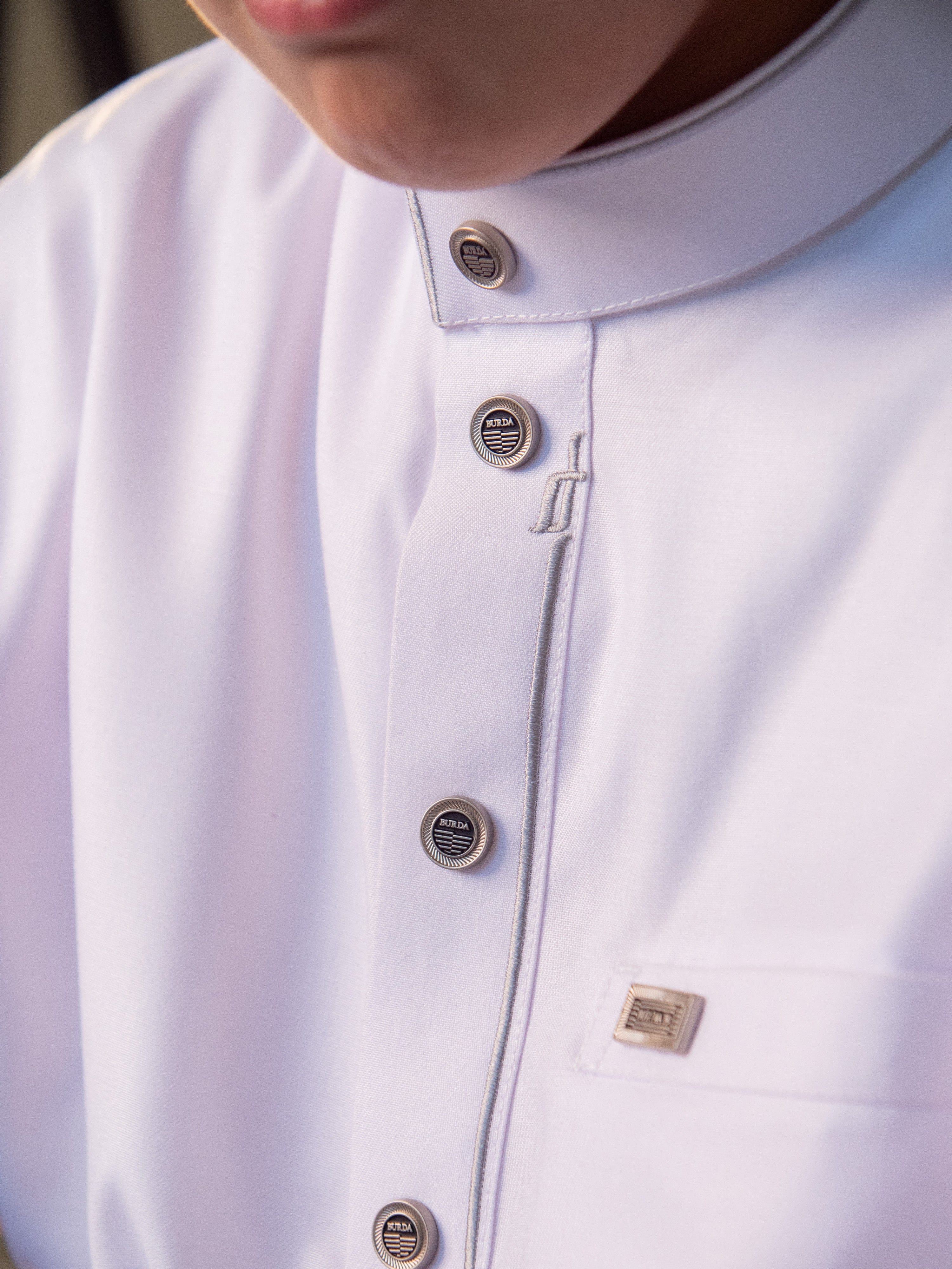 Kids Premium Thobe 114B White - Image 7