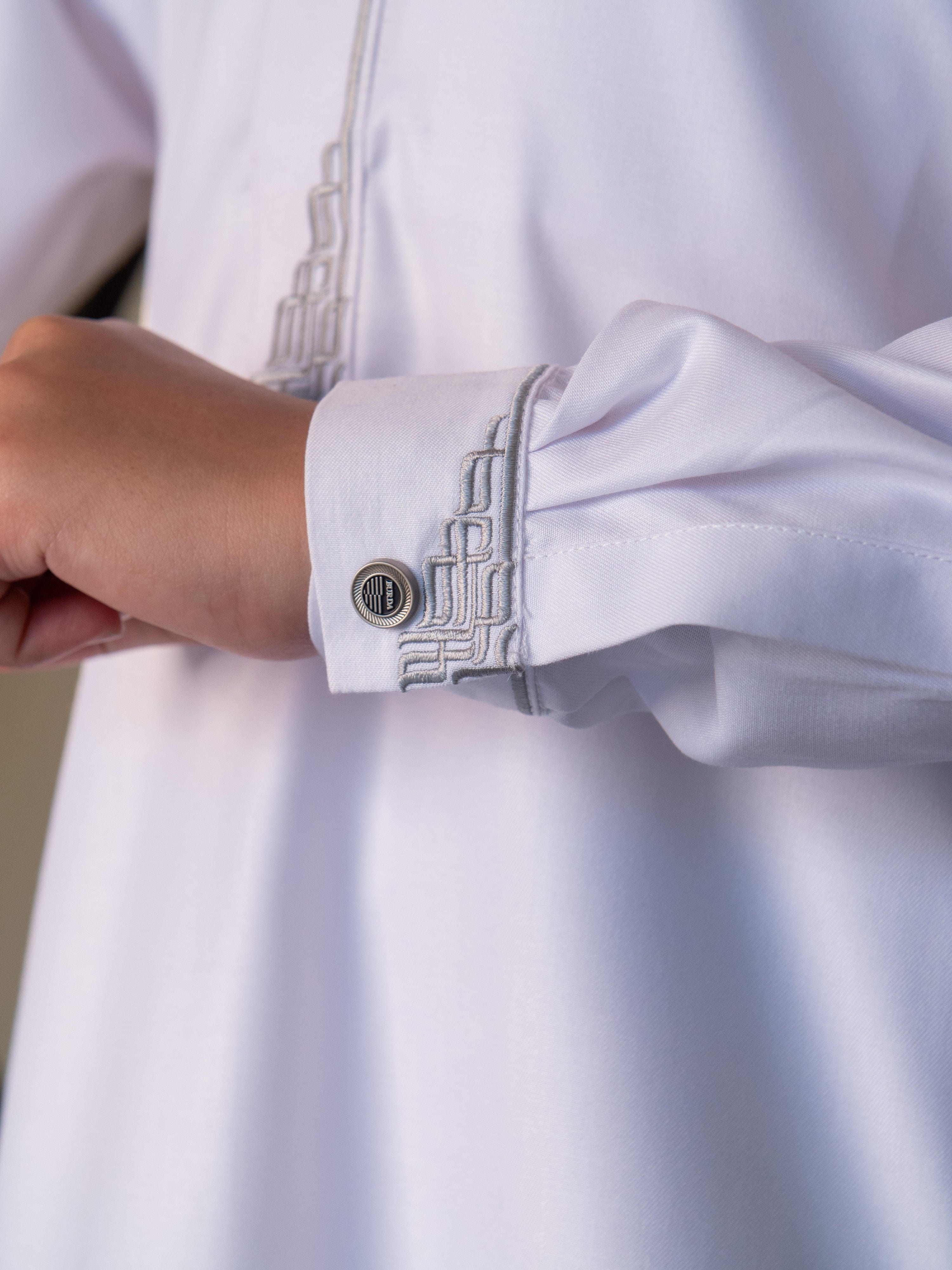 Kids Premium Thobe 114B White - Image 8
