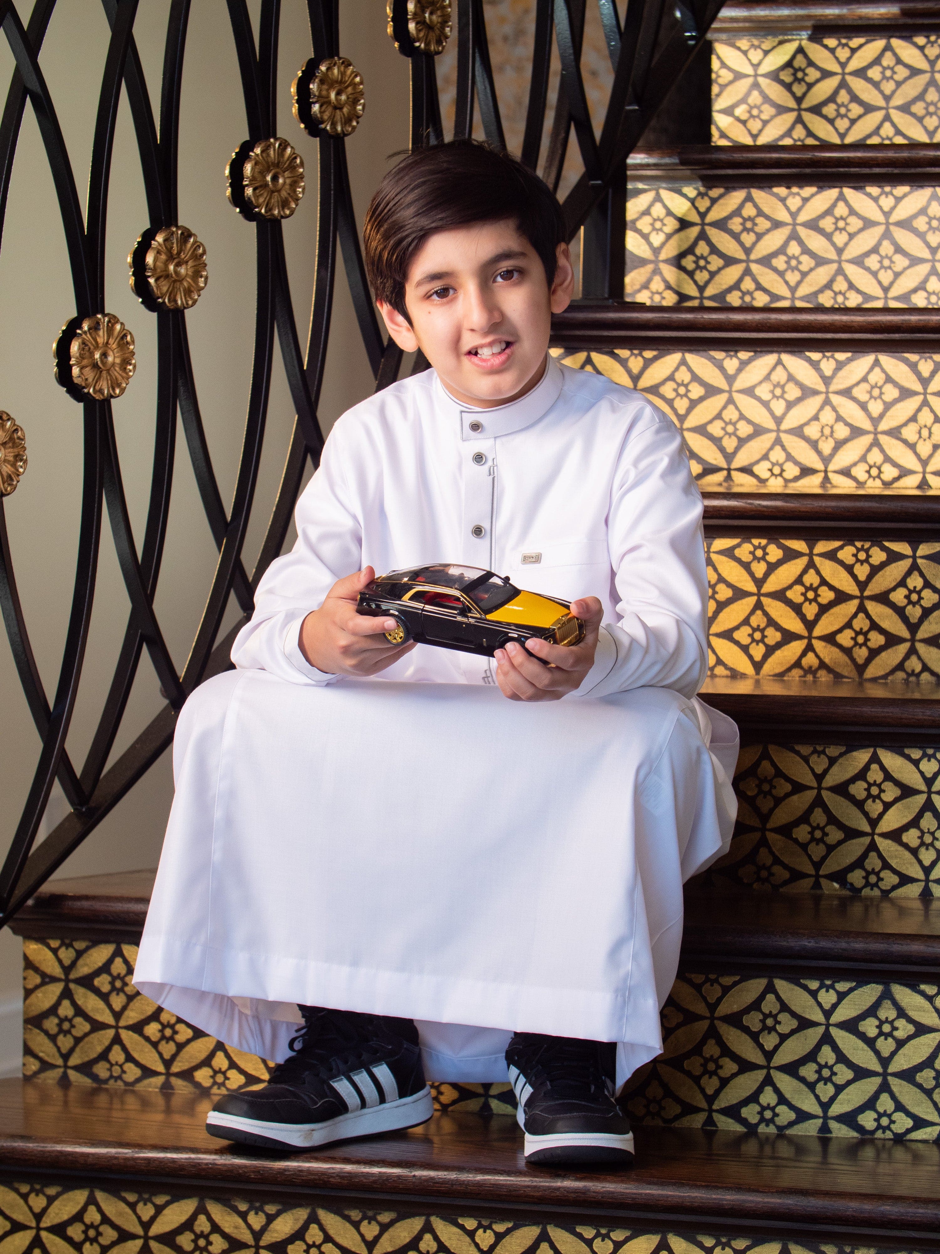 Kids Premium Thobe 114B White - Image 9