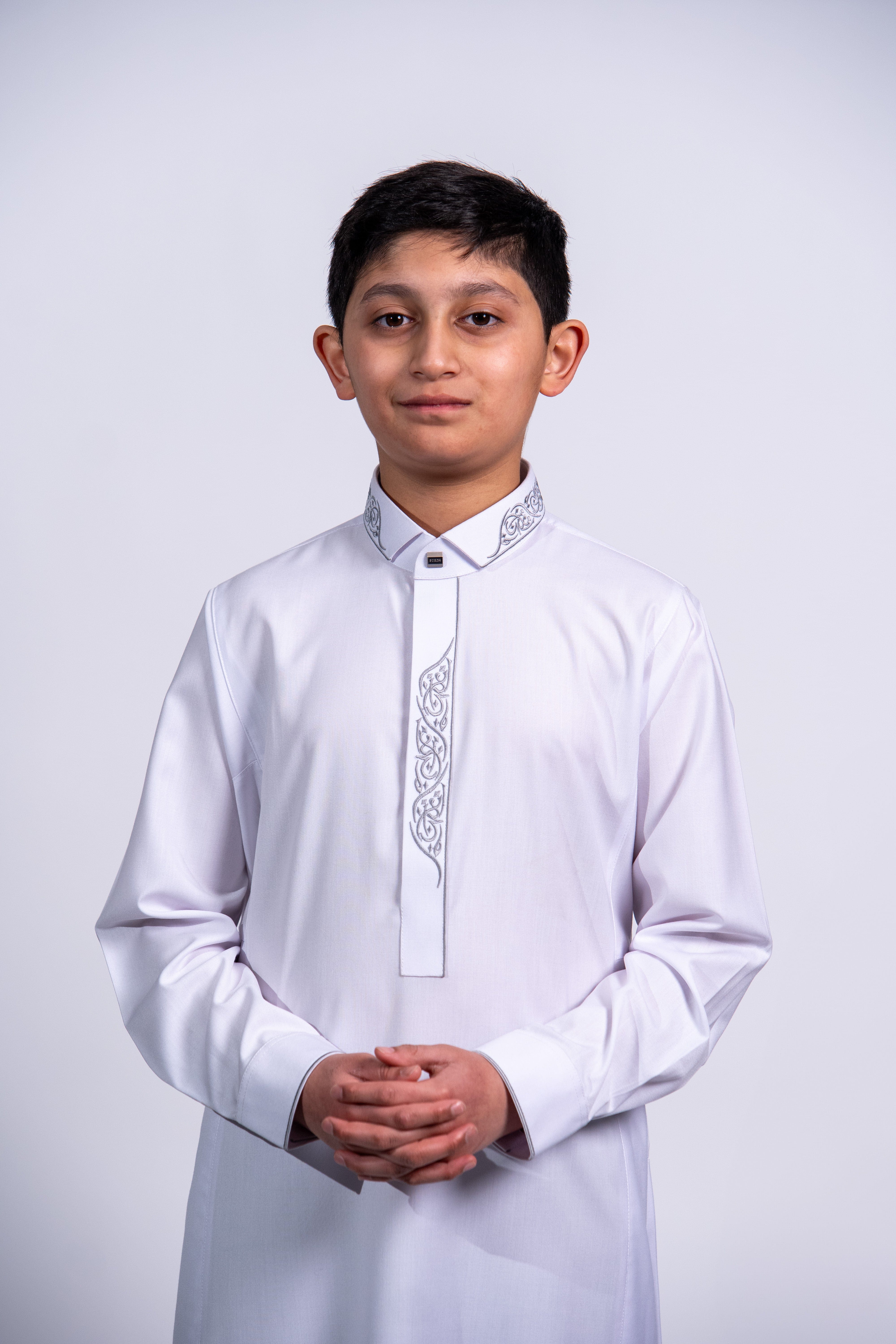Kids Premium Thobe 214 White - Image 6