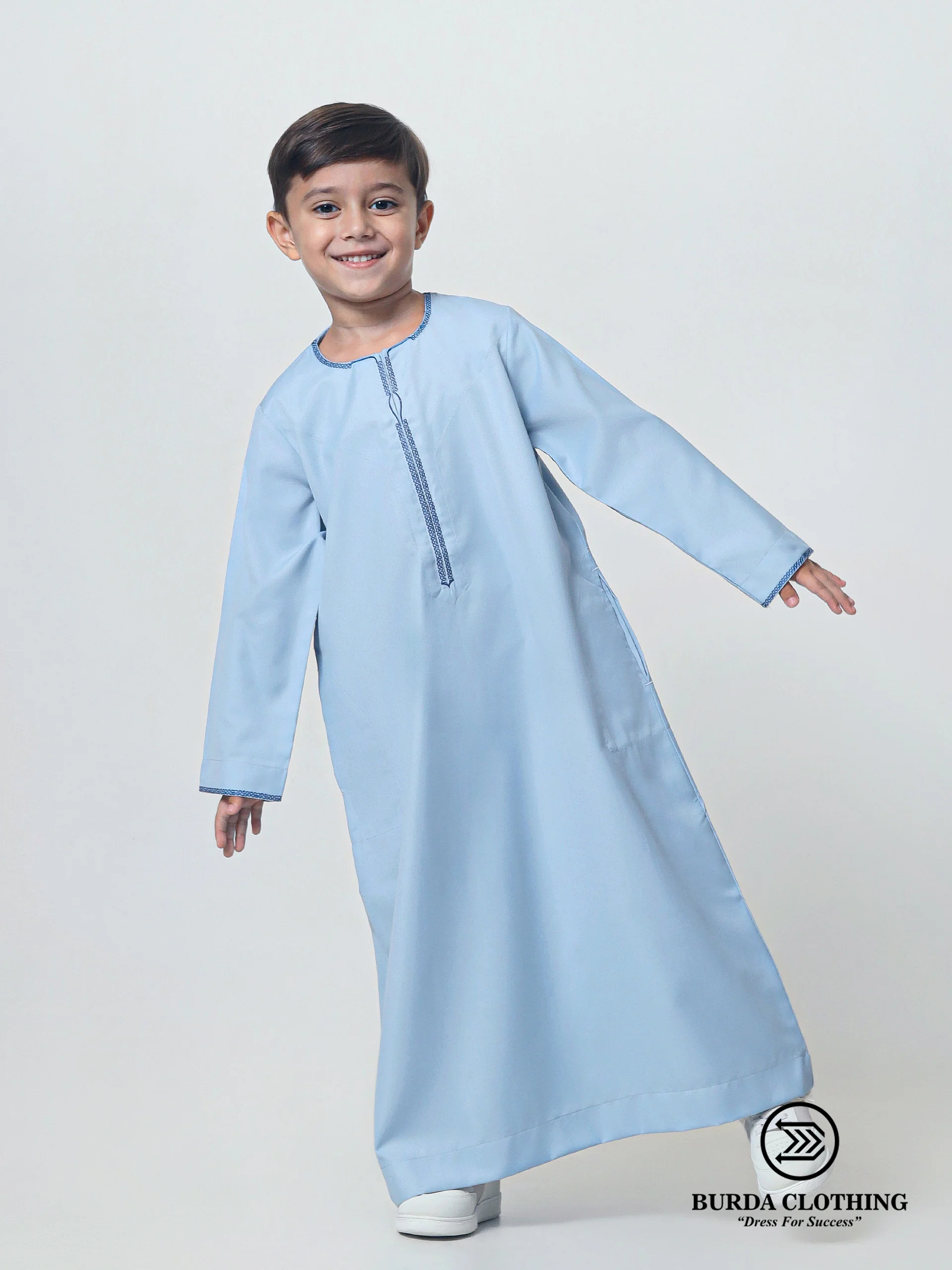 Kids Thobe 318 Blue - Image 3