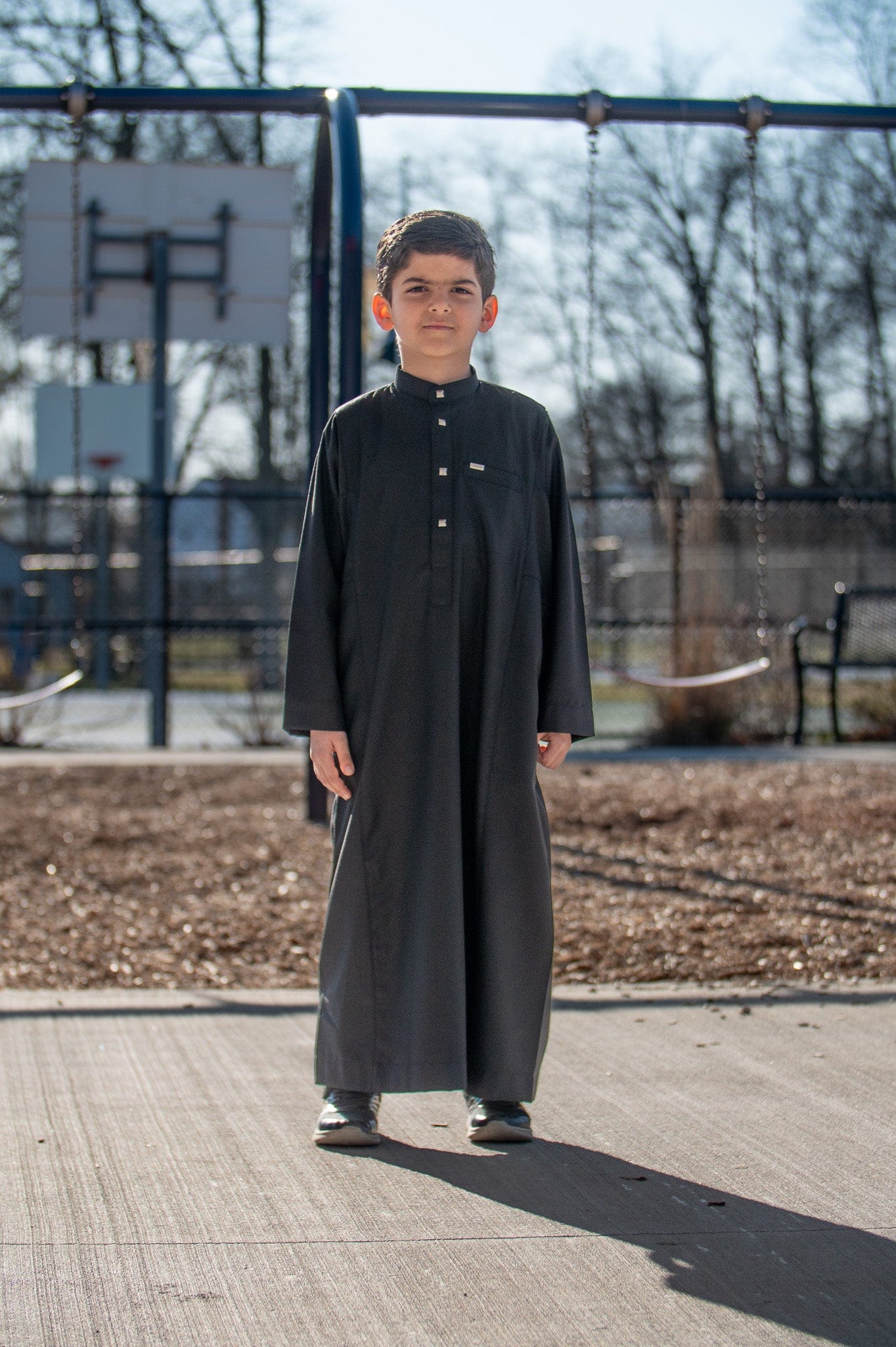 Kids Thobe 509 Black - Image 3