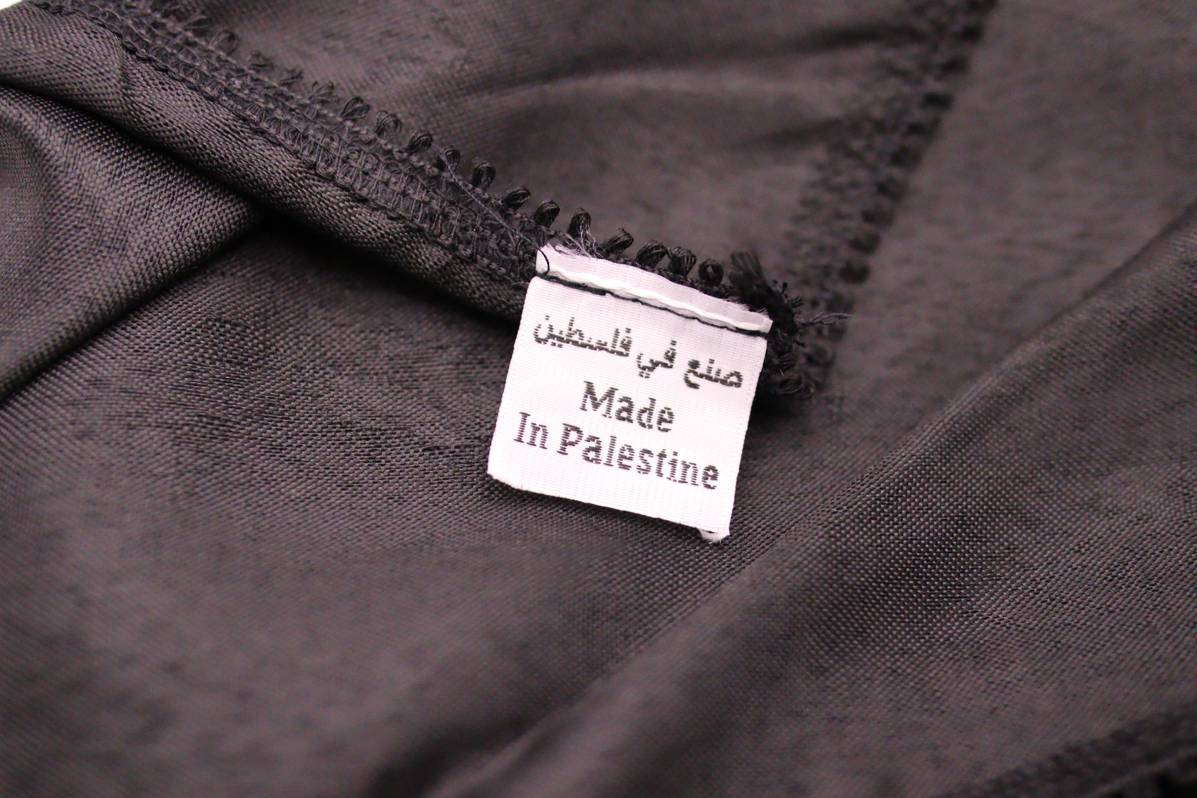 Nablus Kufiya Black on Black - Image 3