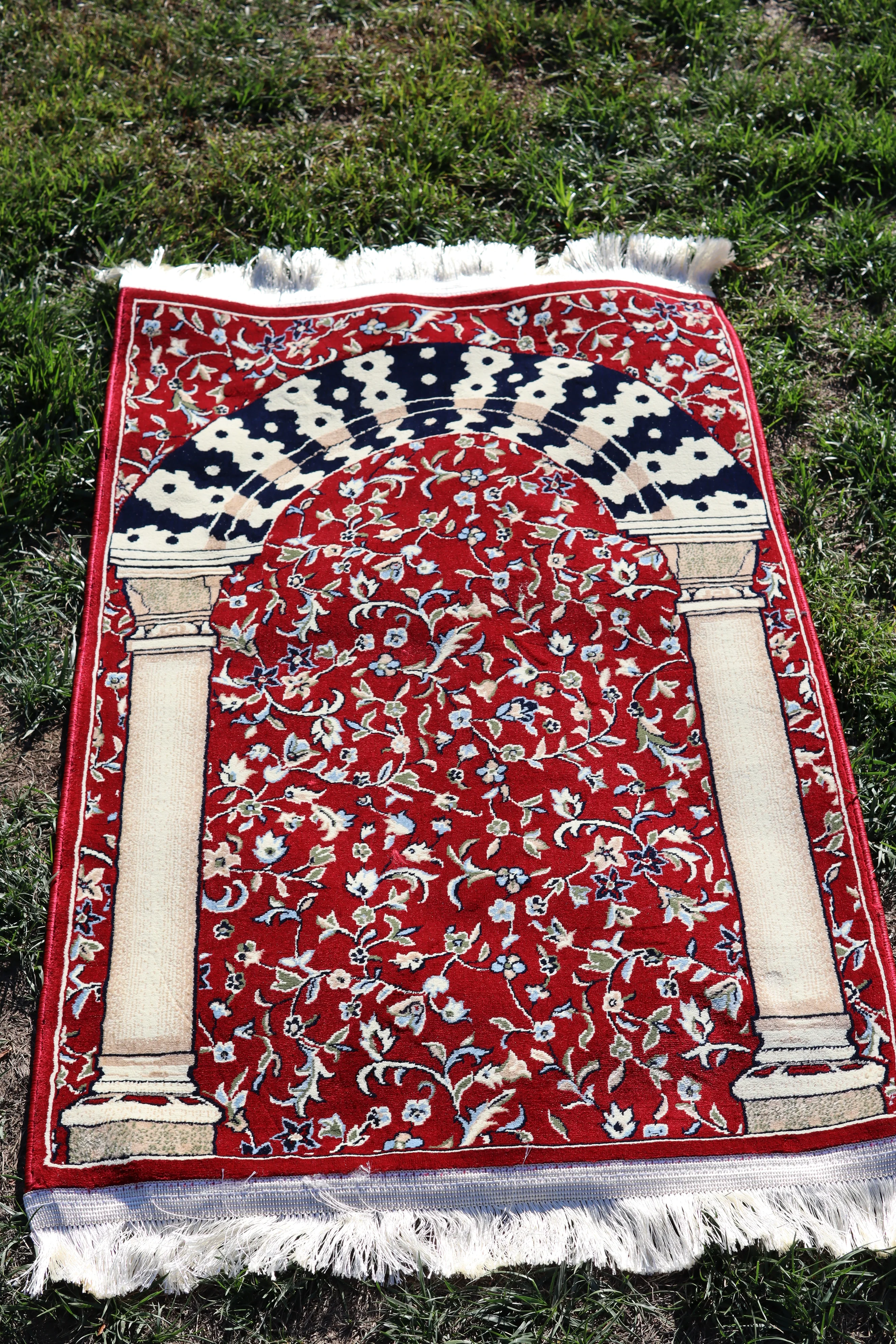 Medina Prayer Rug / Carpet By MADA 2309-Red - Image 3