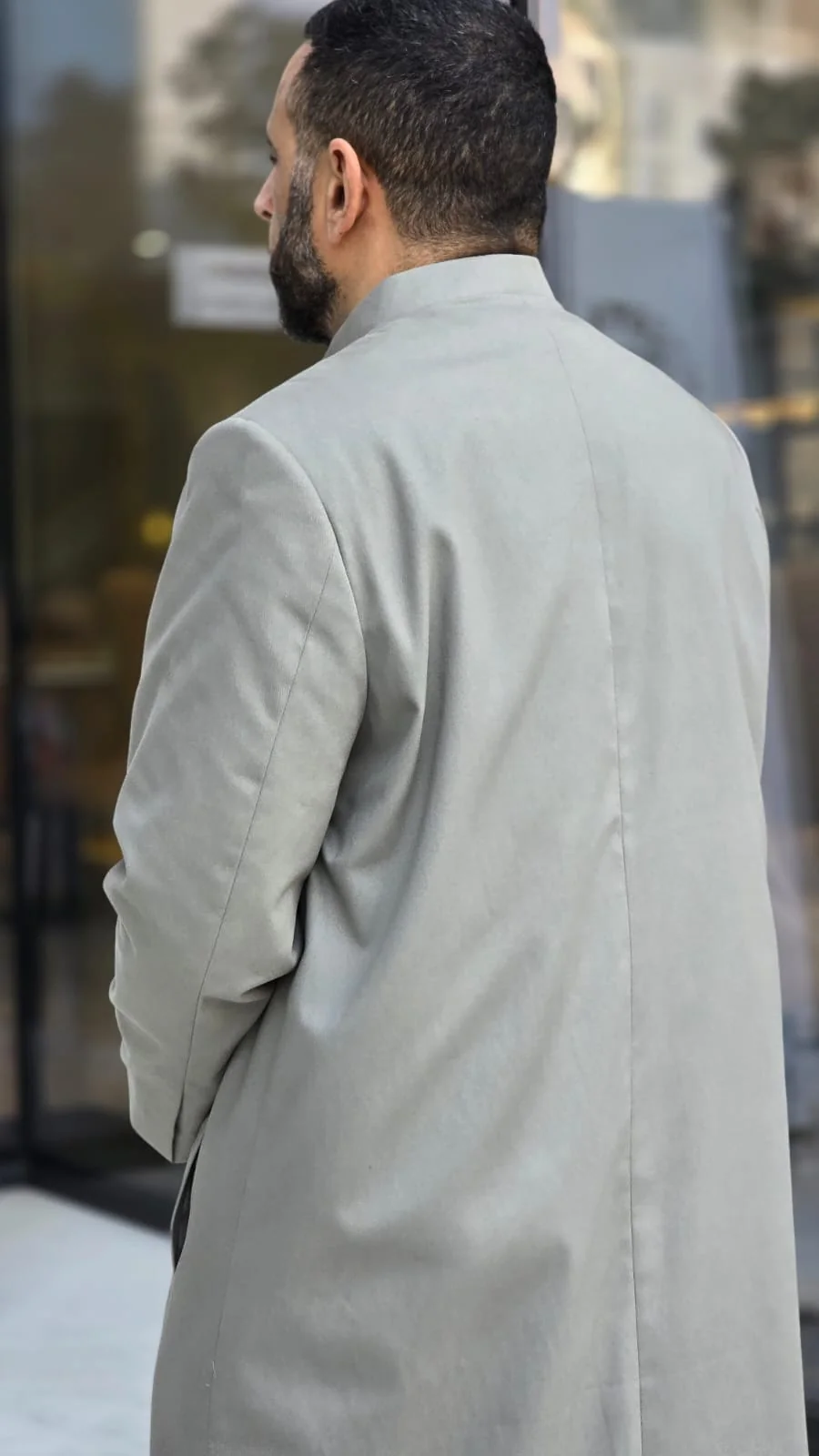 Gray Long Coat - Image 4