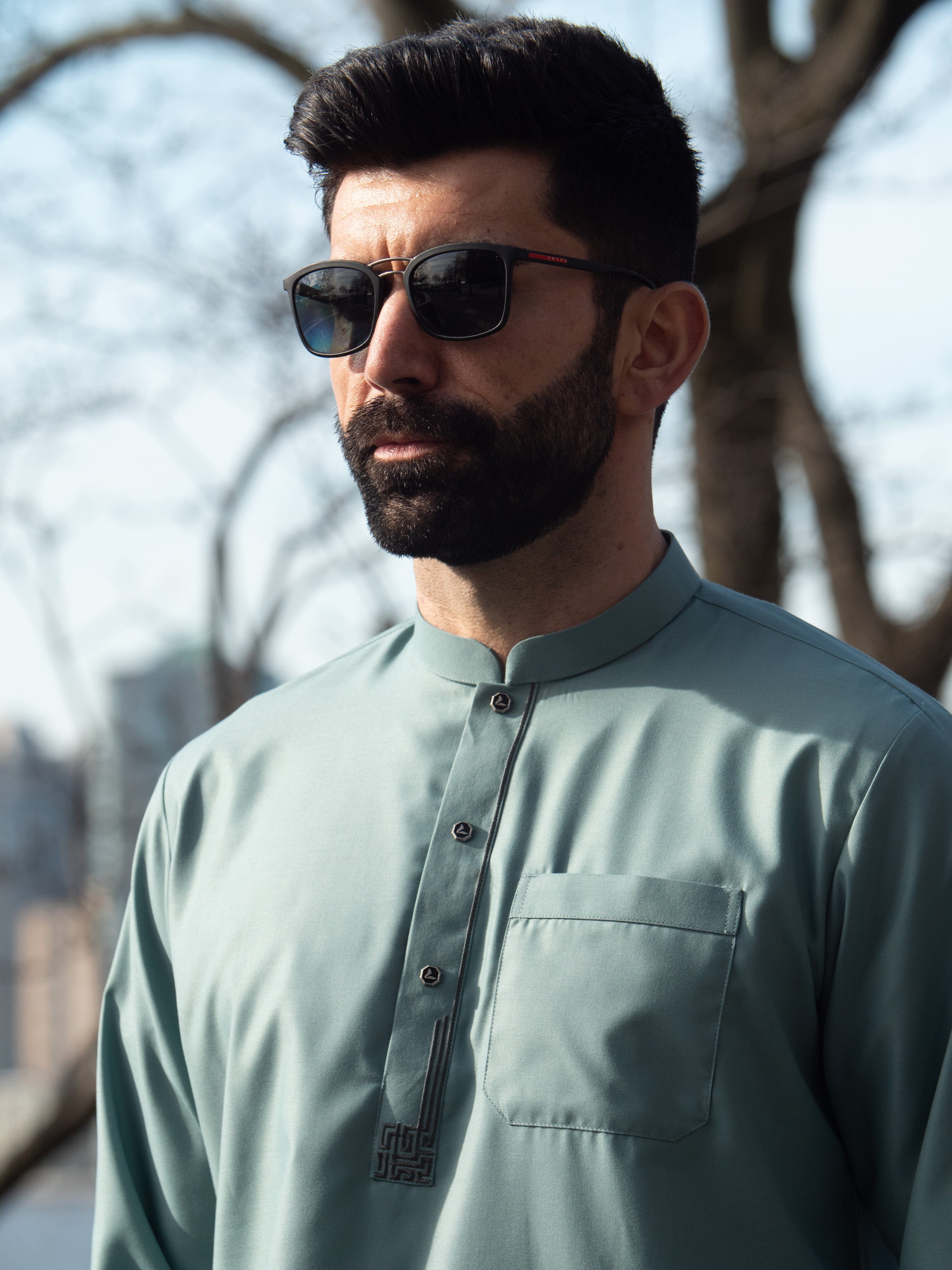 Short Kurta 004 Sea Blue - Image 7