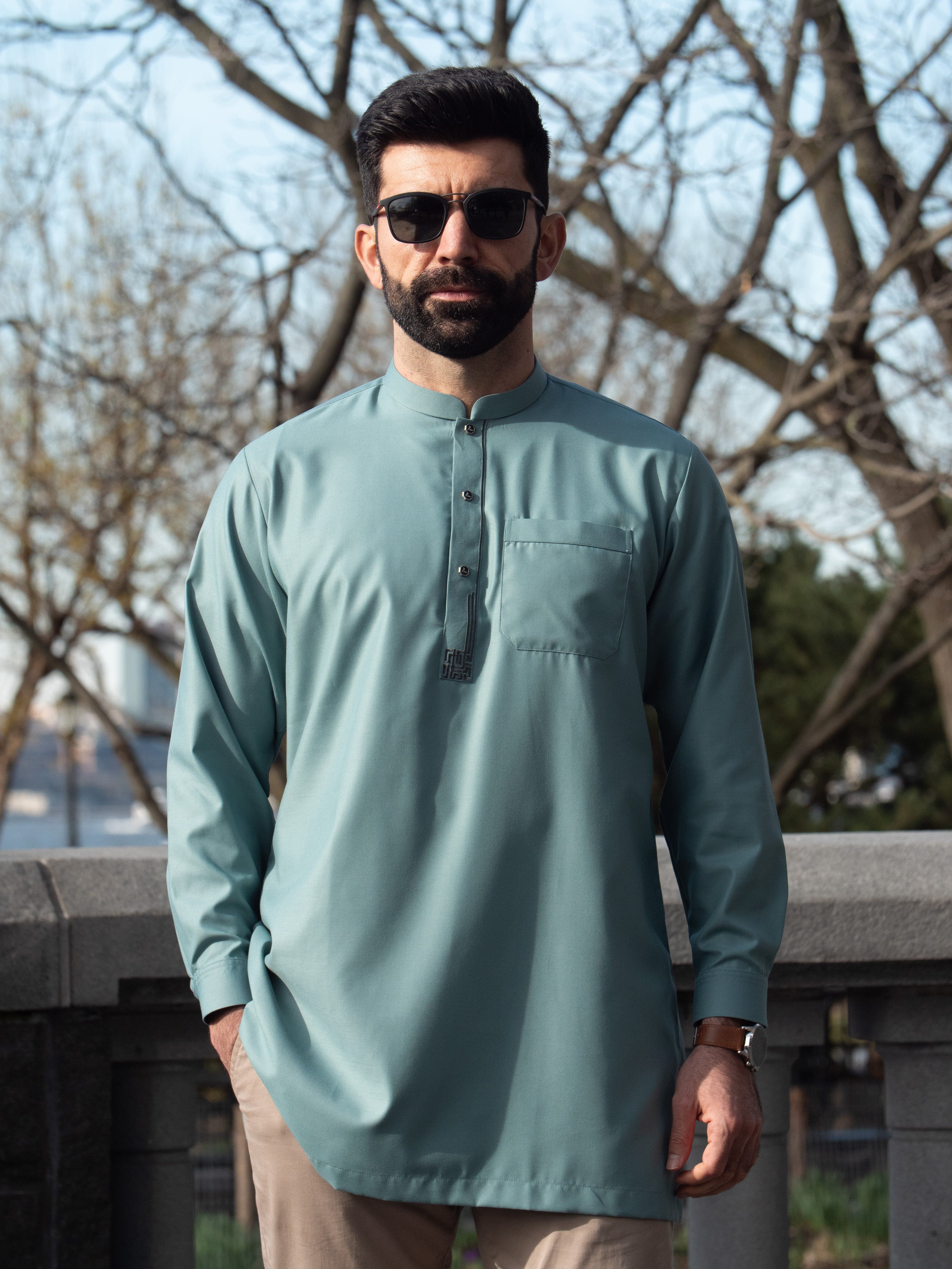 Short Kurta 004 Sea Blue - Image 9