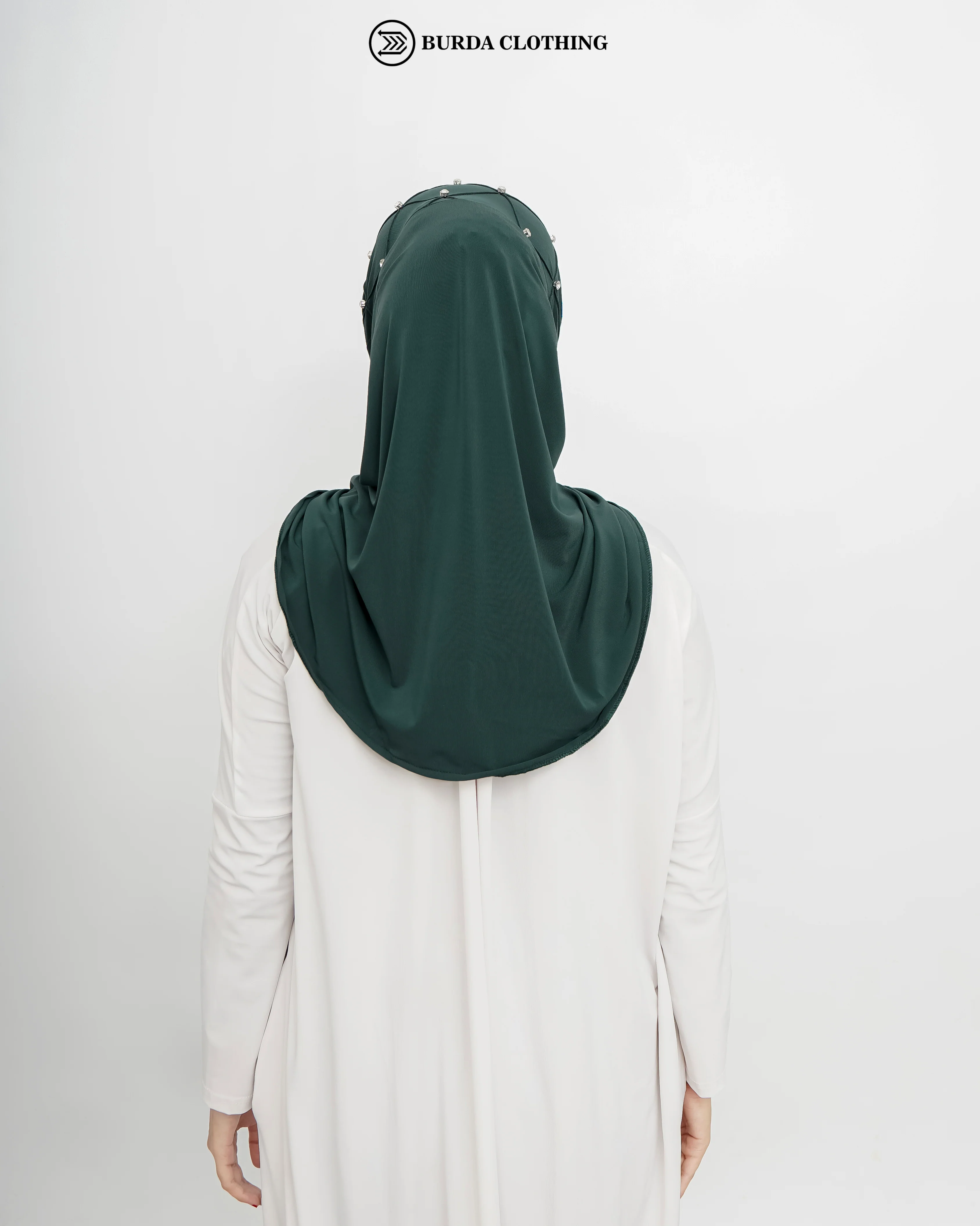 Pull on Hijab with Stone (Jersey) - Image 32