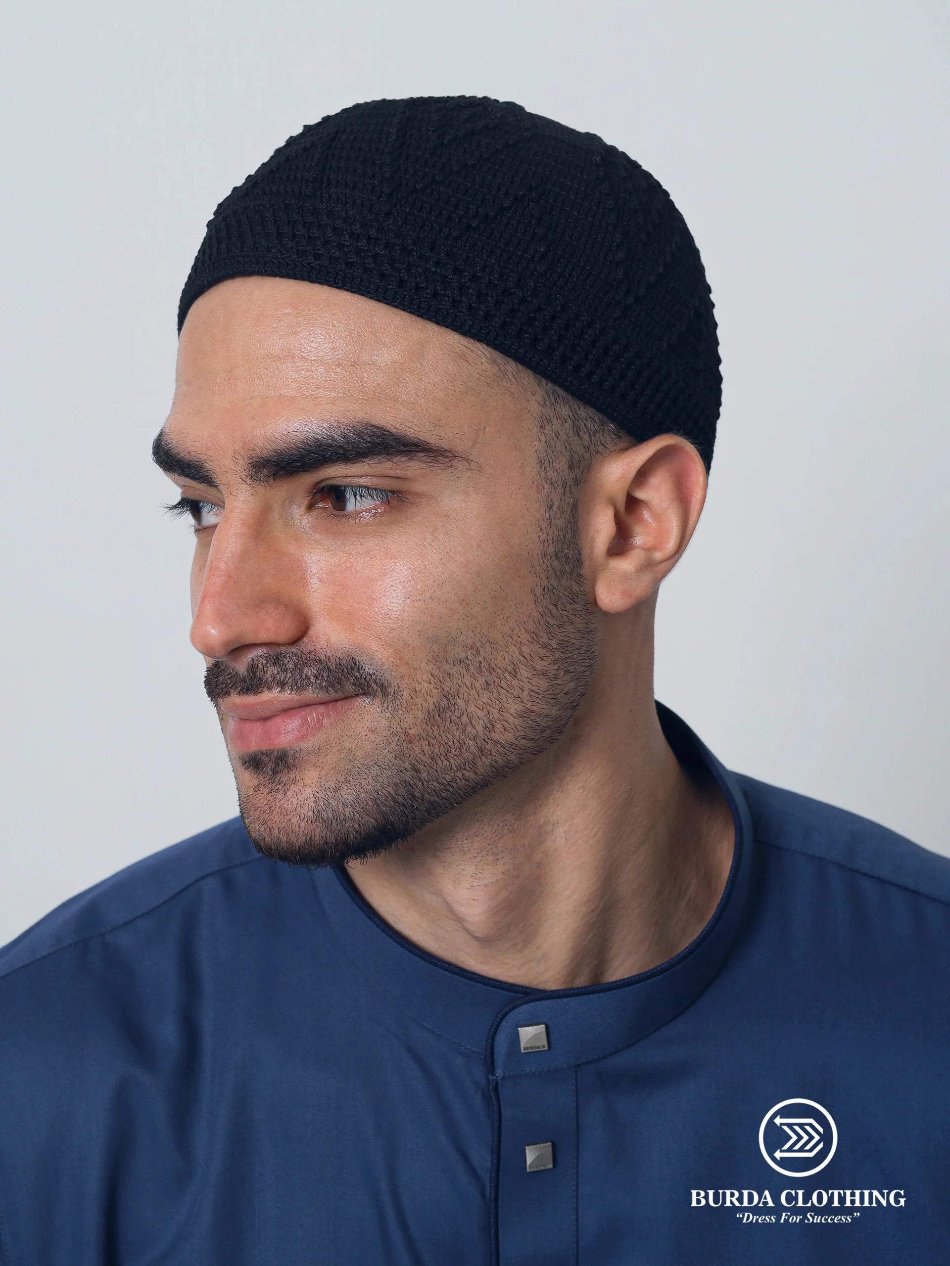 Skull Knit Cotton Kufi - Image 5