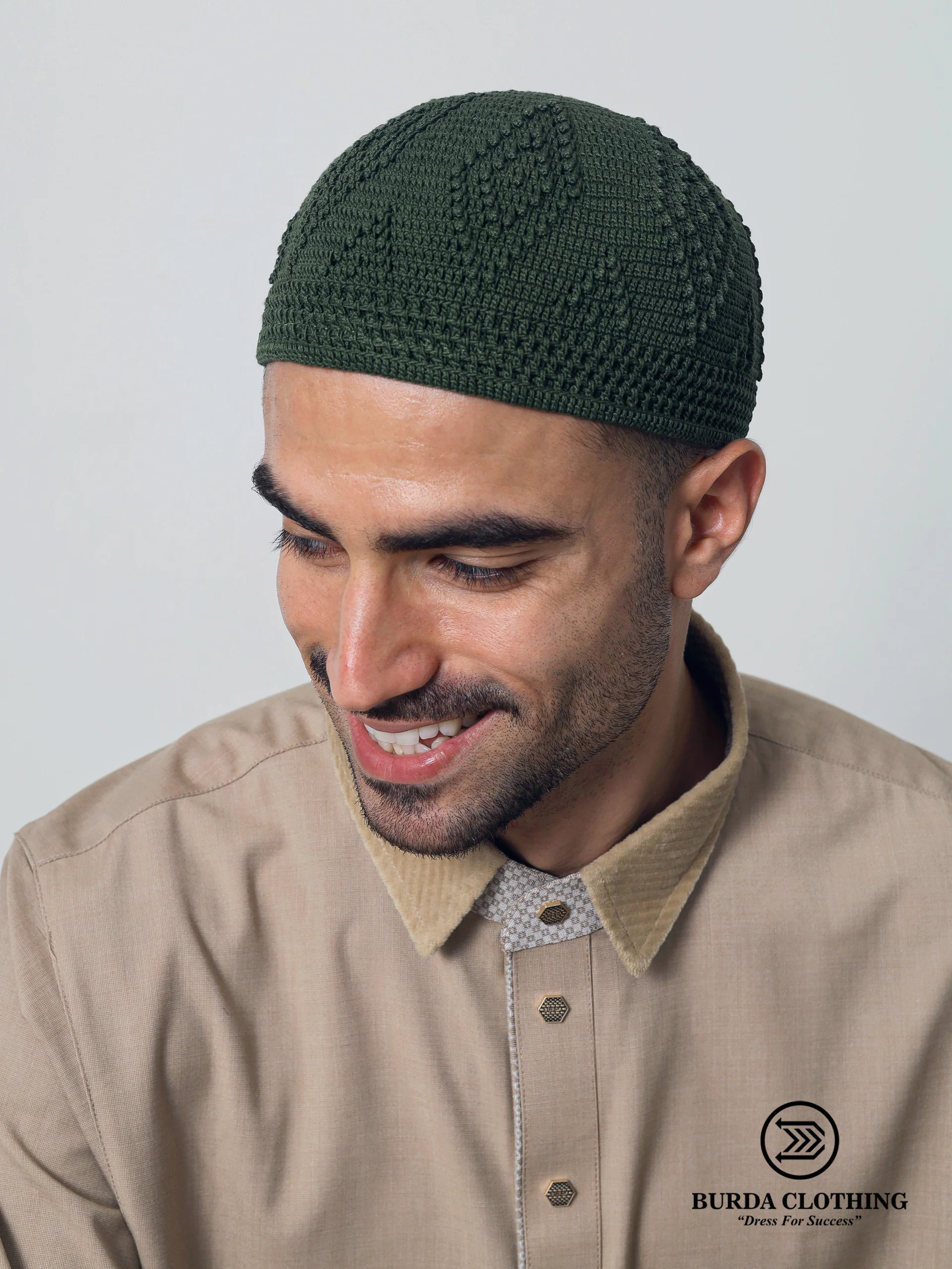 Skull Knit Cotton Kufi - Image 7