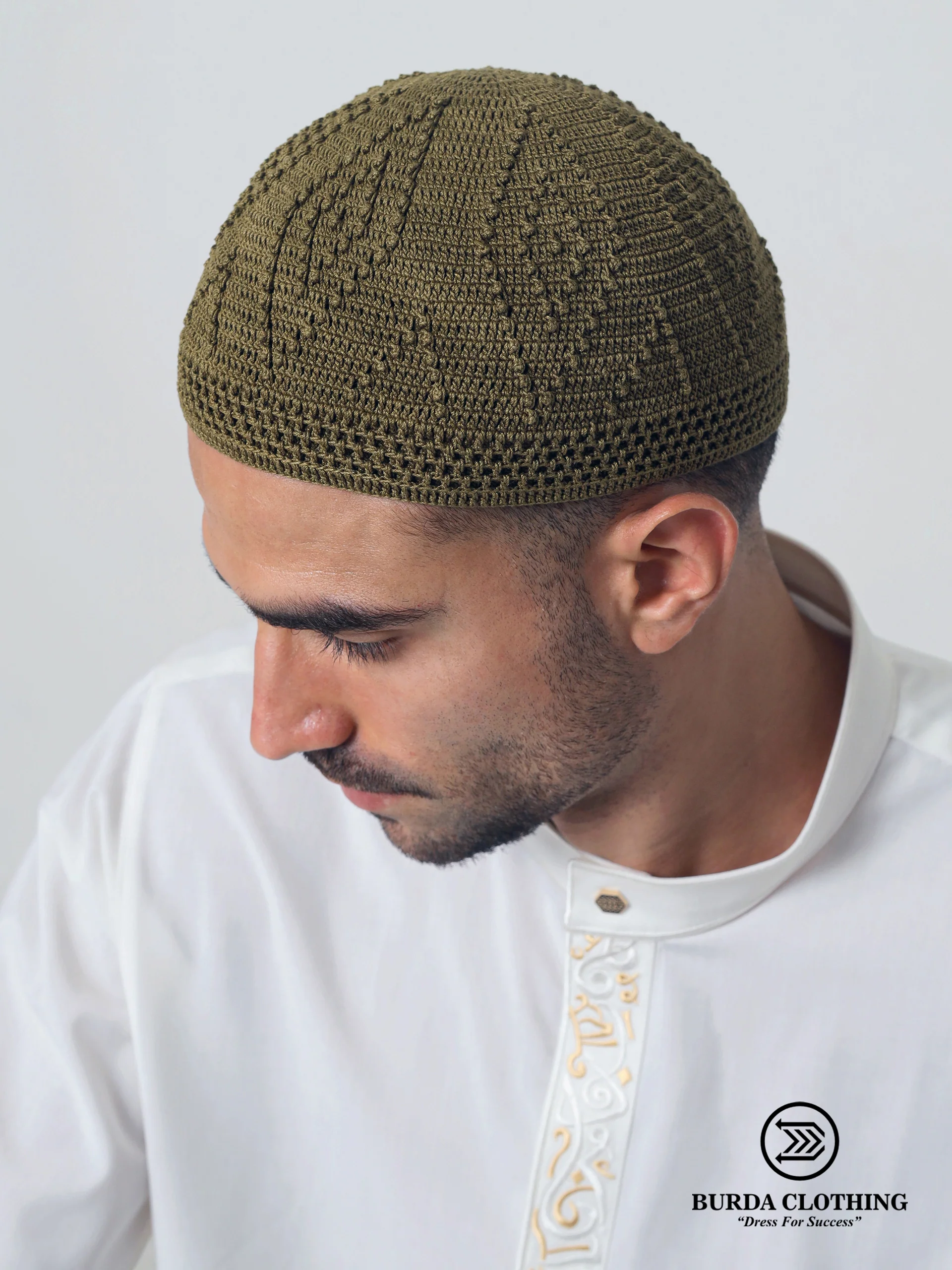 Skull Knit Cotton Kufi - Image 9