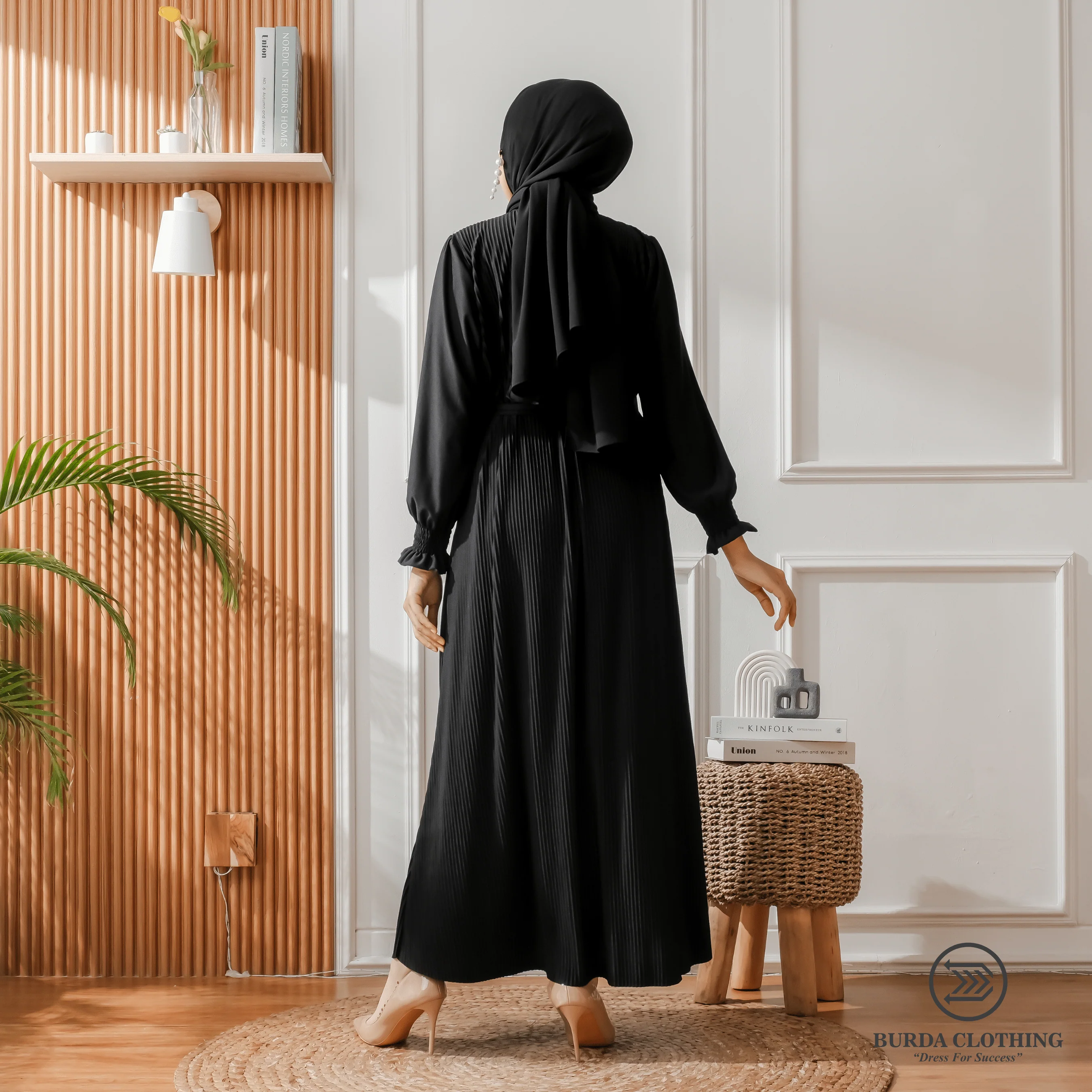 Women's Plain Dress Black - Image 14