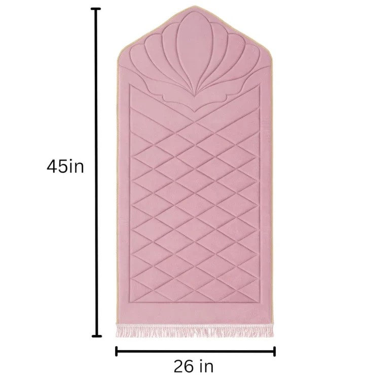 Quilted Foldable Foam Velvet Prayer Rug - Image 16